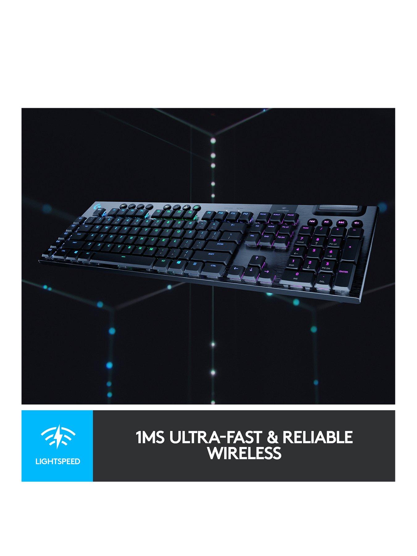 Image 3 of 7 of LogitechG G915 LIGHTSPEED Wireless RGB Mechanical Gaming Keyboard - GL Tactile - N/A - UK - 2.4GHZ/BT - N/A - INTNL - TACTILE SWITCH