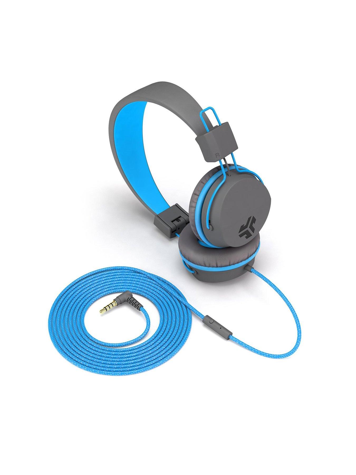 JLab JBUDDIES Studio Kids Wired Headphones Grey Blue Very Ireland