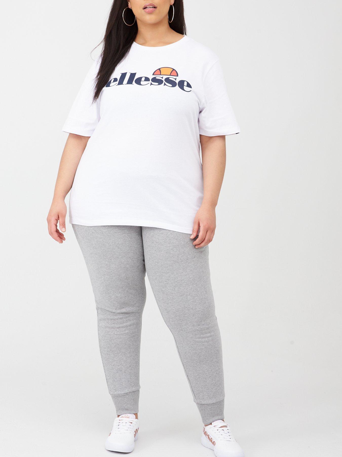 Image 3 of 4 of Ellesse Womens Plus Size Albany Tee - White