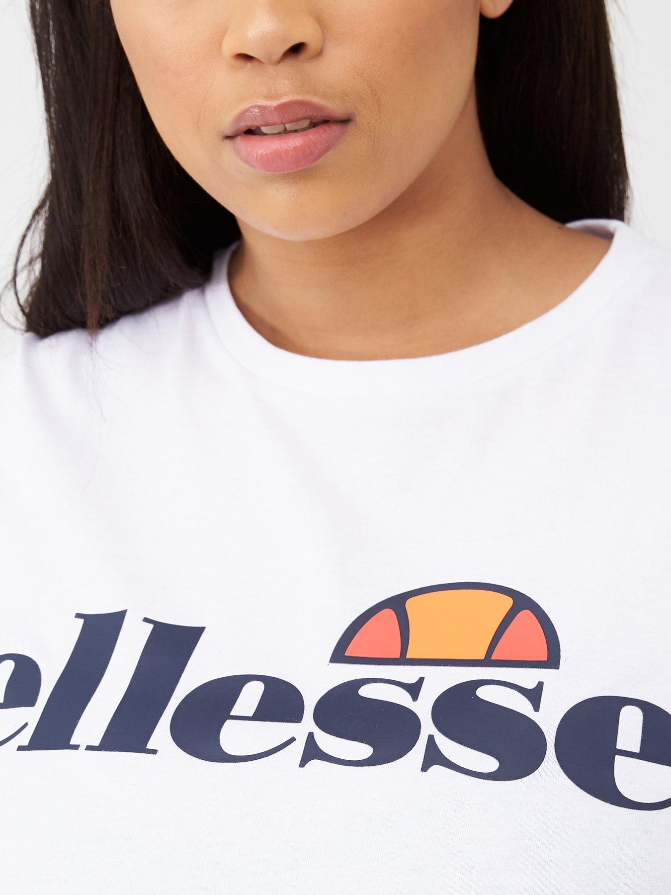 Image 4 of 4 of Ellesse Womens Plus Size Albany Tee - White