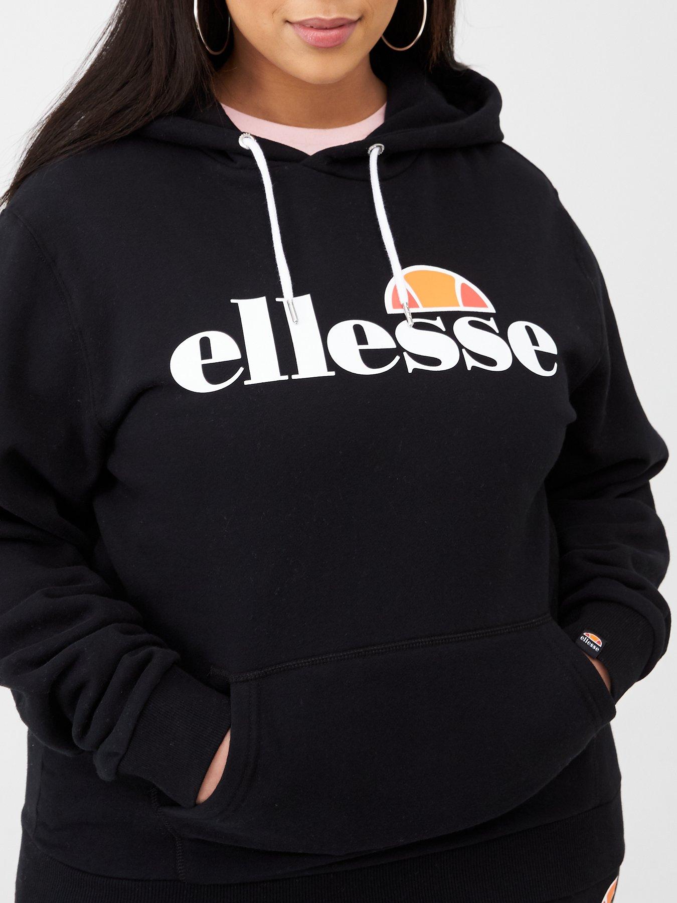 Ellesse Womens Plus Size Torices Overhead Hoody - Black