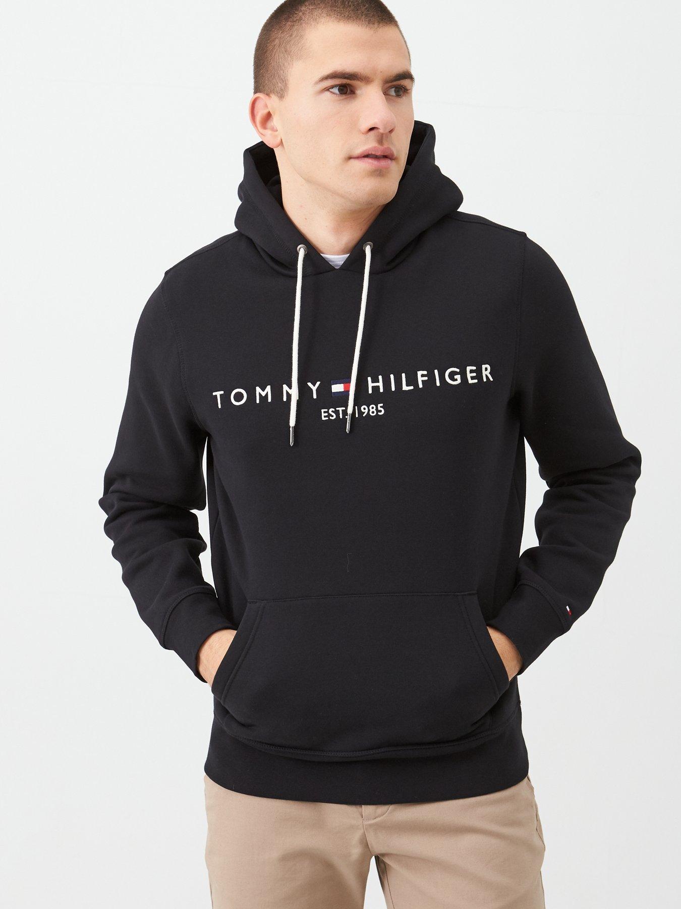 Tommy Hilfiger Tommy Hilfiger Core Logo Overhead Hoodie - Black