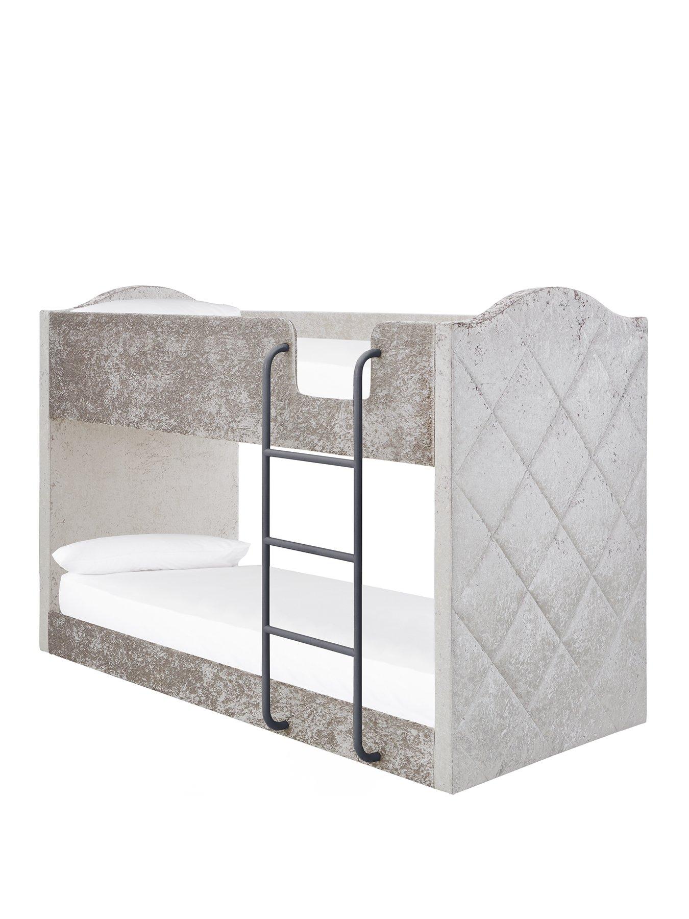 Grey fabric deals bunk beds