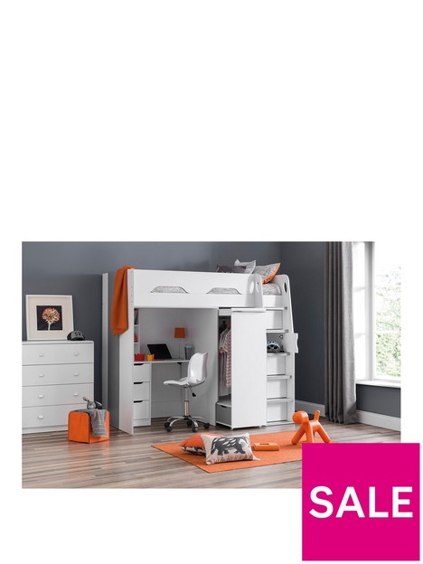 julian-bowen-max-high-sleeper-bed-with-desk-drawers-pull-out-wardrobe-and-hidden-cupboards-white