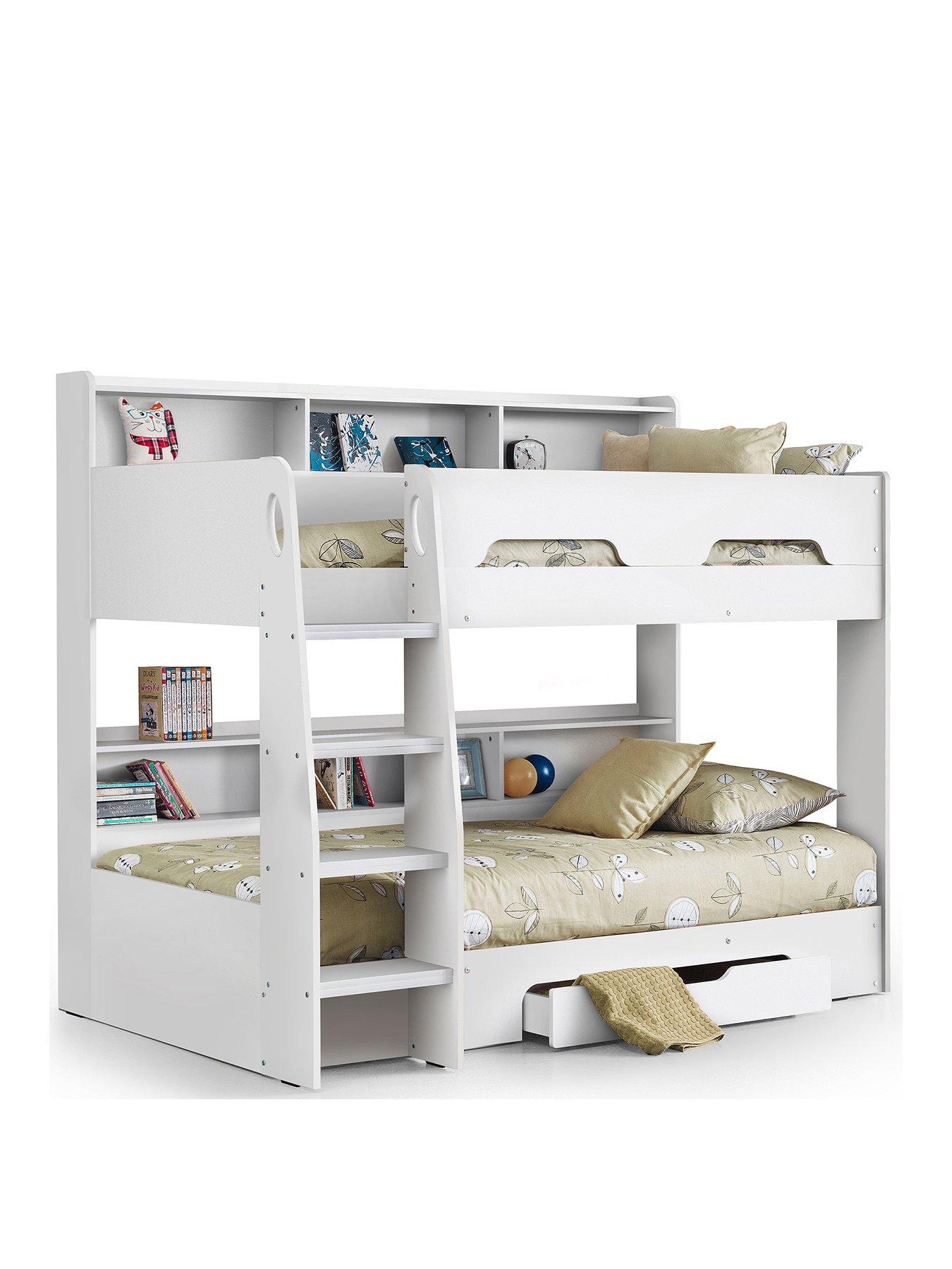 julian-bowen-riley-bunk-bednbspwithnbspspring-mattresses-option-whitestillFront