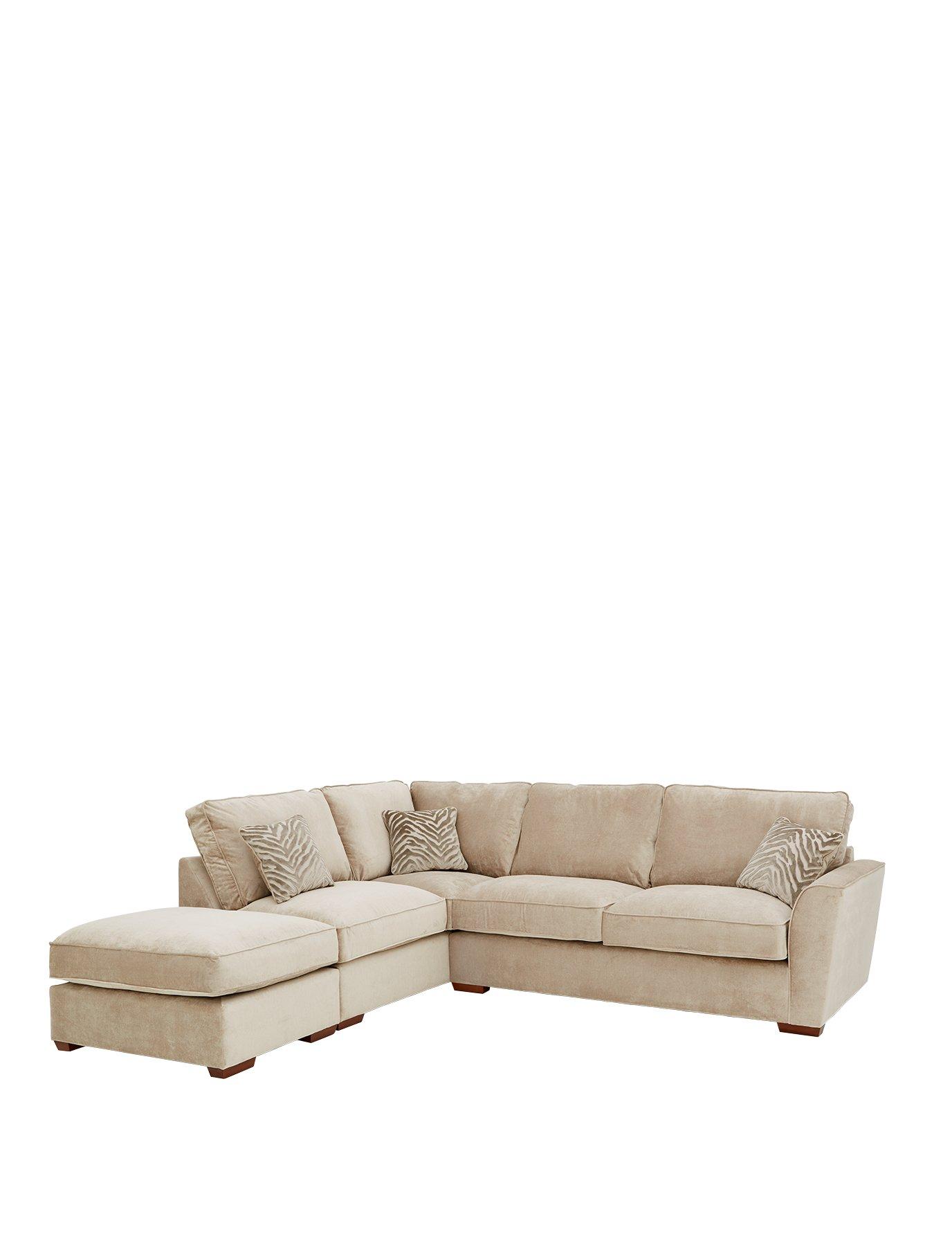 Image 2 of 5 of Very Home Kingston L/H Corner Chaise with Footstool&nbsp;- Made to Order in the UK