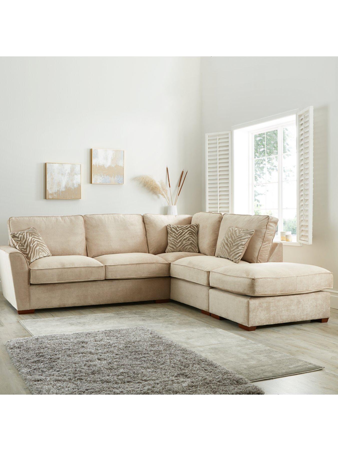 Image 1 of 5 of Very Home Kingston R/H Corner Chaise with Footstool&nbsp;- Made to Order in the UK