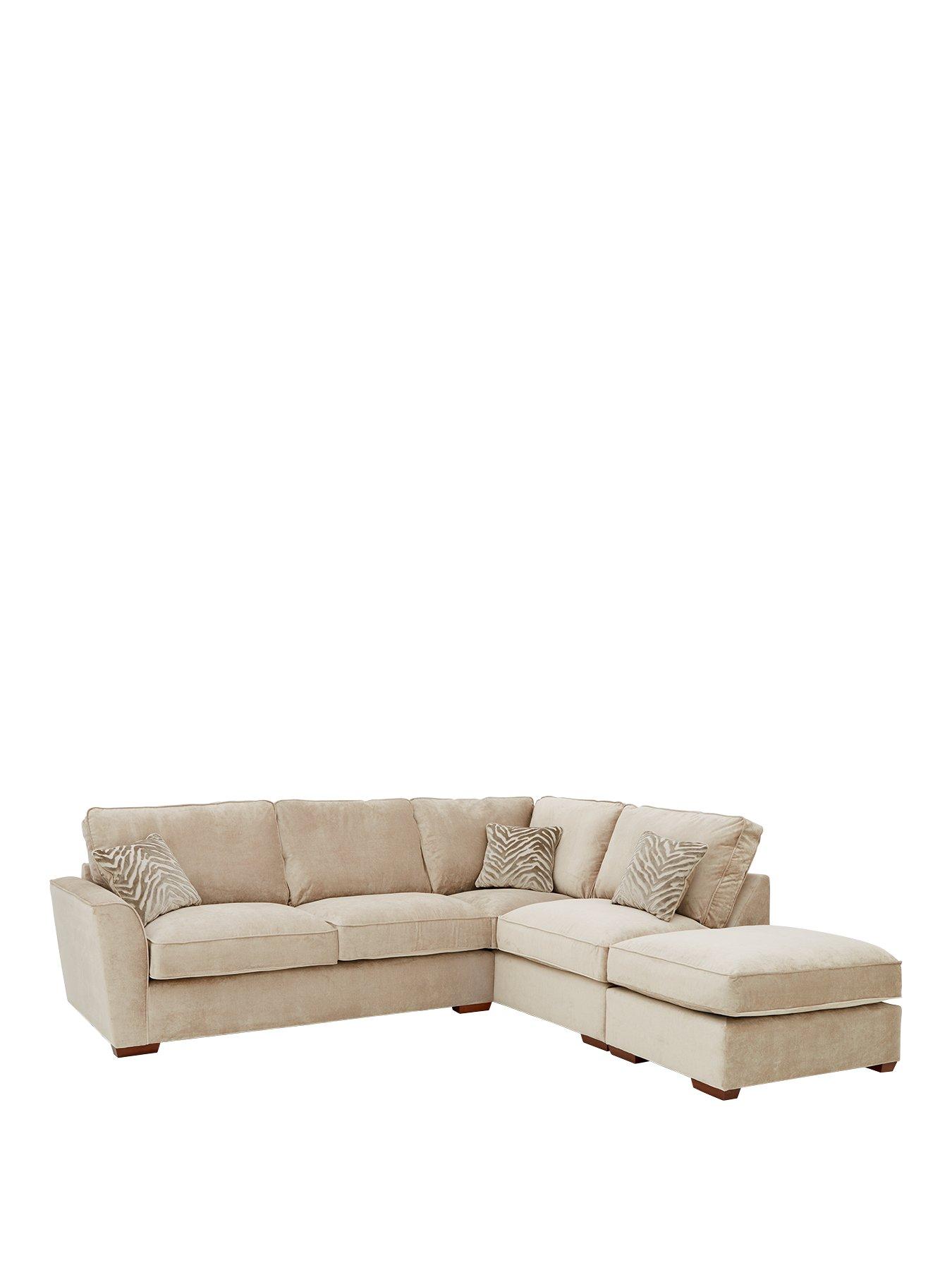 Image 2 of 5 of Very Home Kingston R/H Corner Chaise with Footstool&nbsp;- Made to Order in the UK