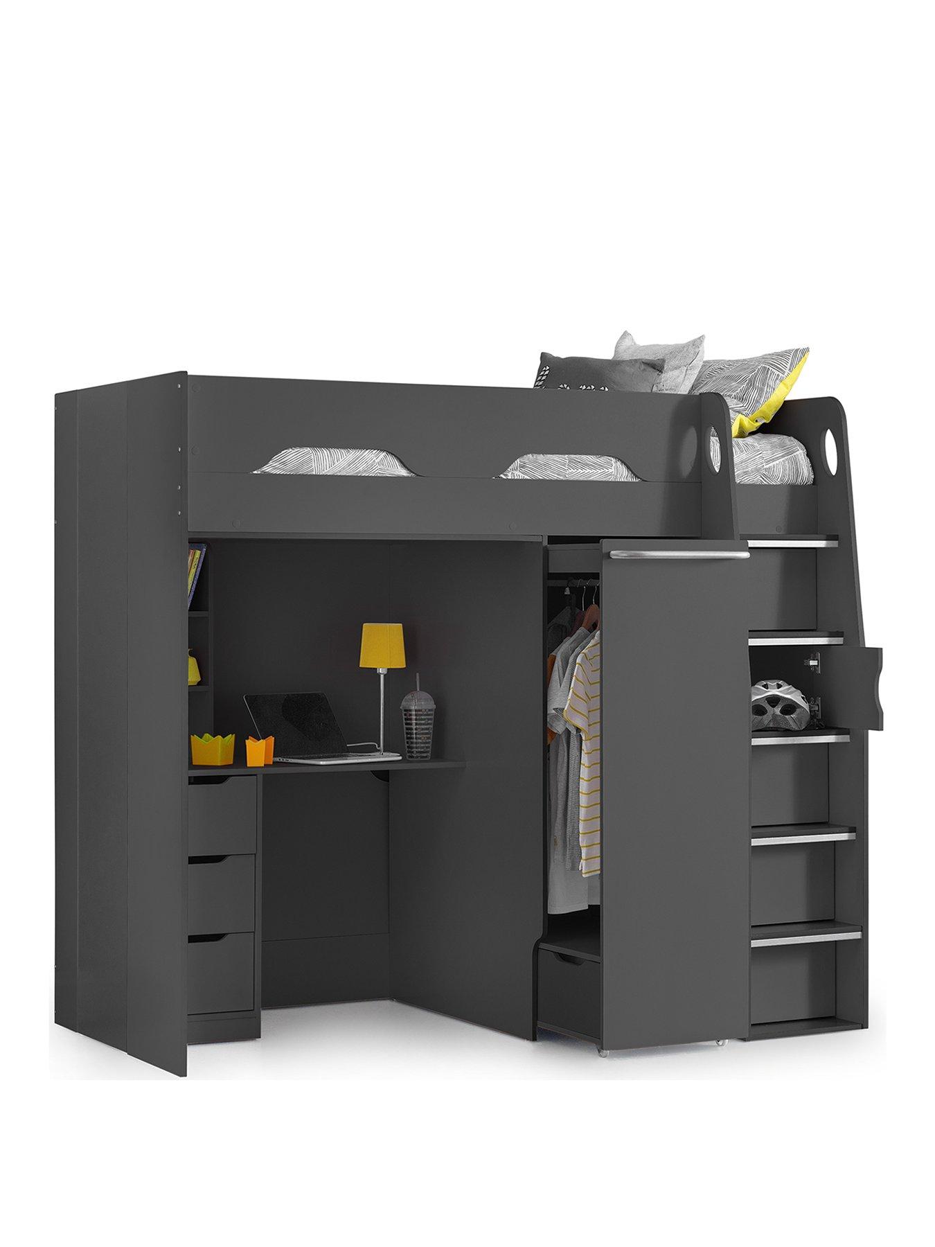 julian-bowen-max-high-sleeper-bed-with-desk-drawers-pull-out-wardrobe-and-hidden-cupboards-grey