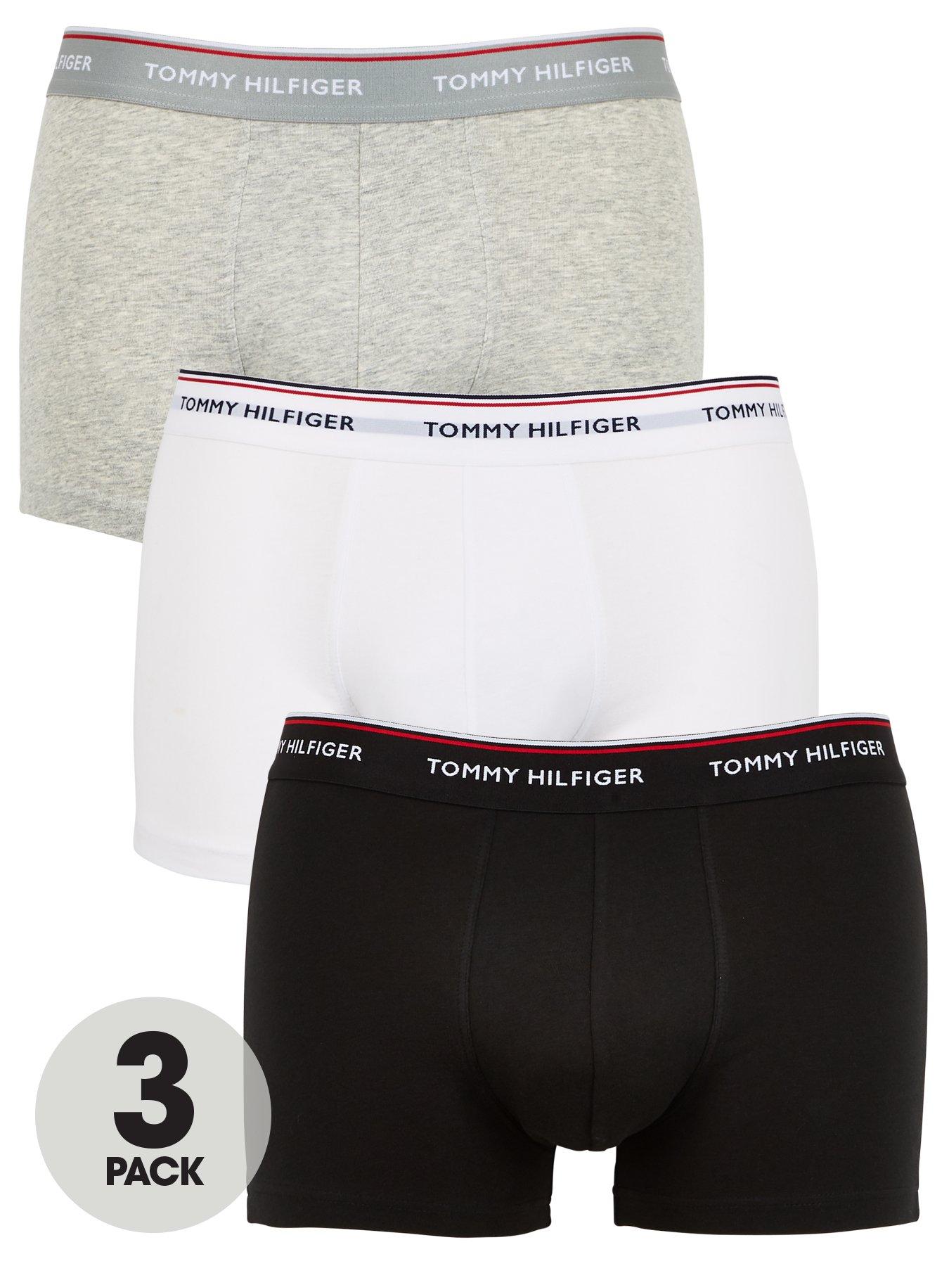 Definere enhed eftermiddag Tommy Hilfiger 3 Pack Premium Essentials Trunk - Grey/White/Black | Very  Ireland