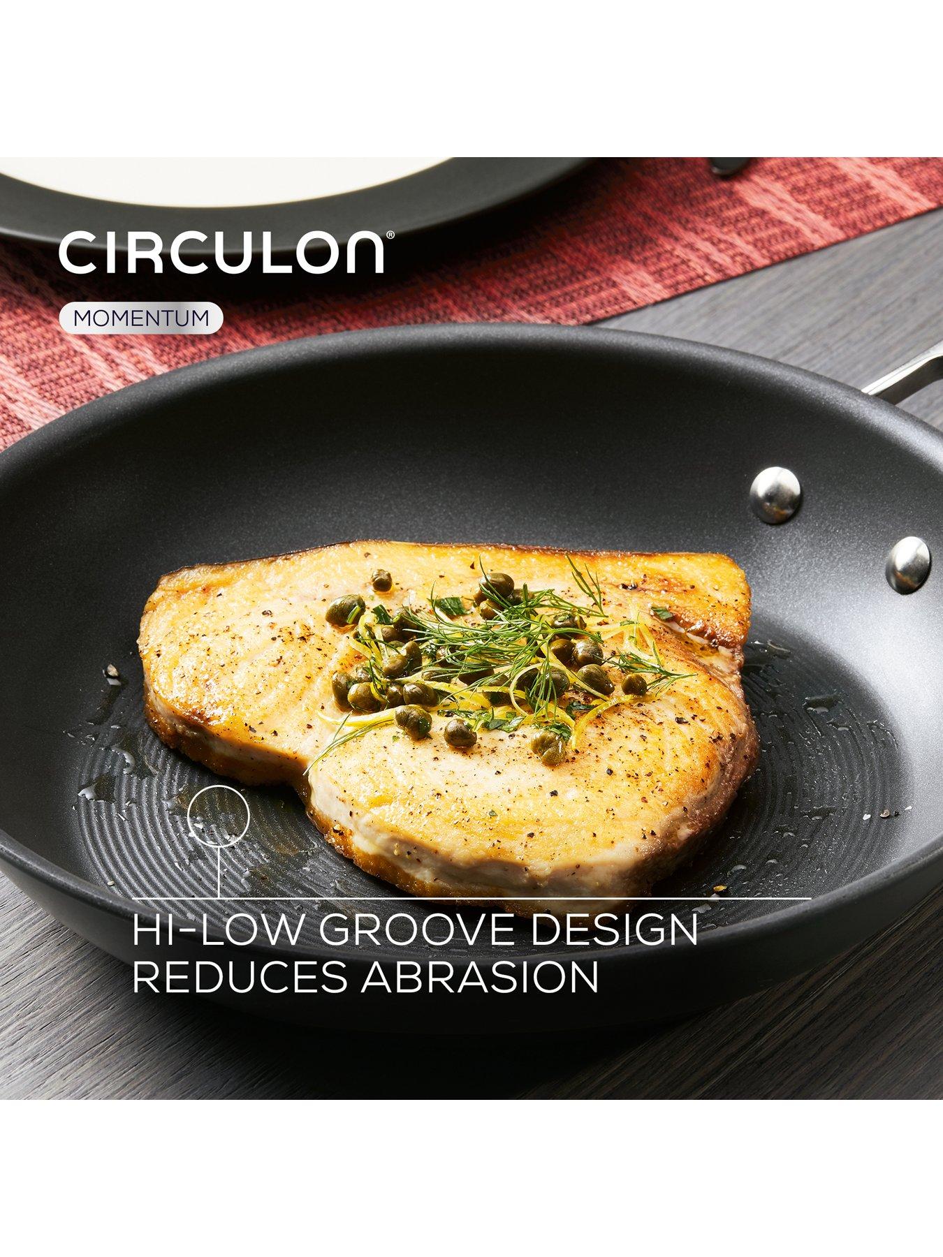 Image 3 of 8 of Circulon Hard Anodised Frying Pan Twin Pack