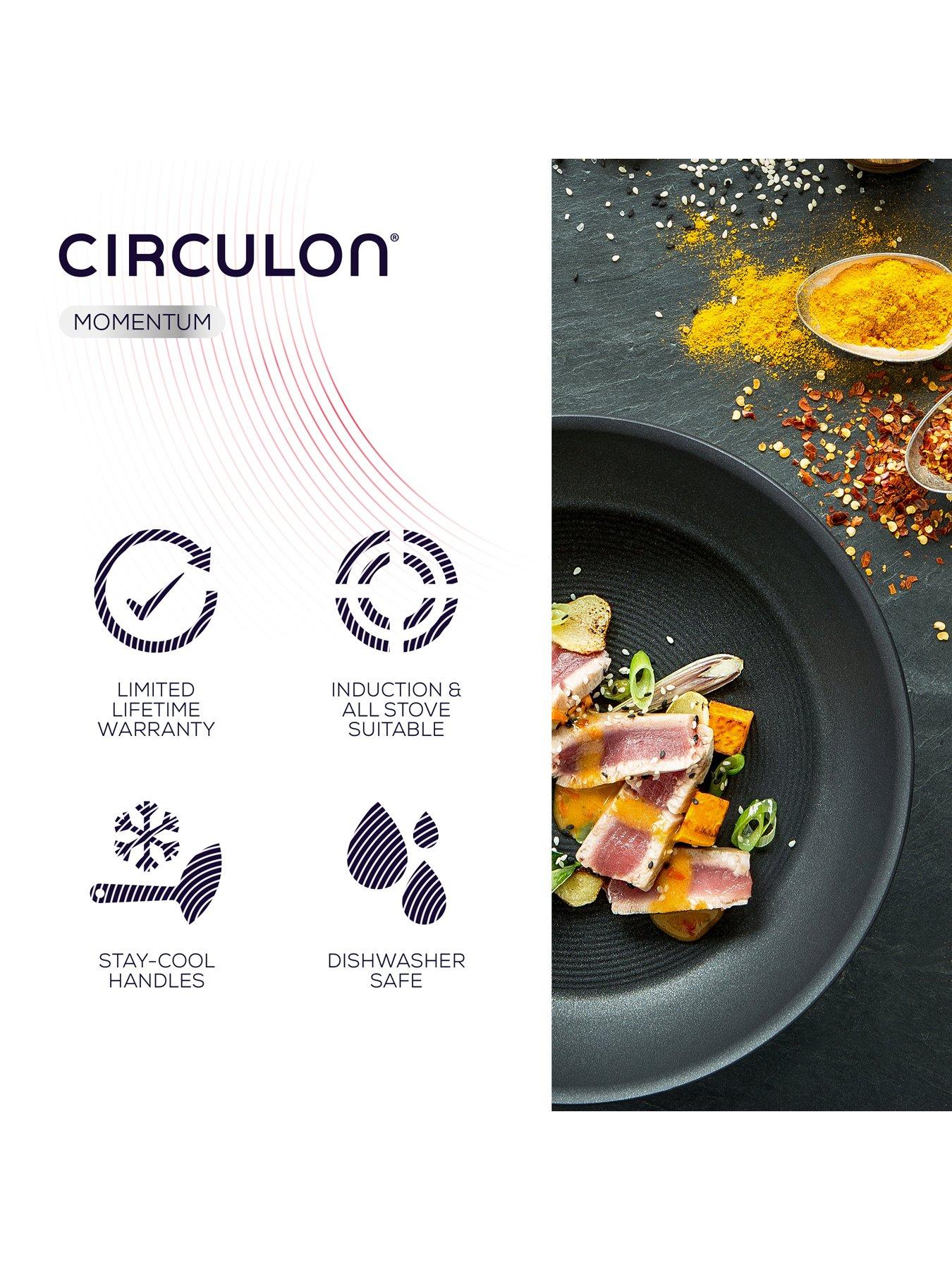 Image 6 of 8 of Circulon Hard Anodised Frying Pan Twin Pack