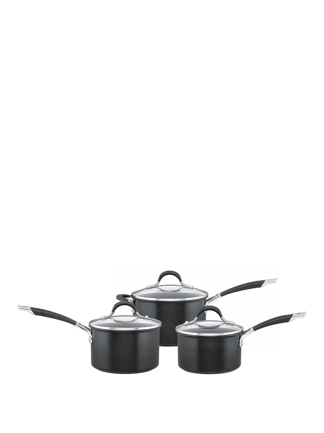 undefined Momentum Hard-Anodised 3-Piece Pan Set