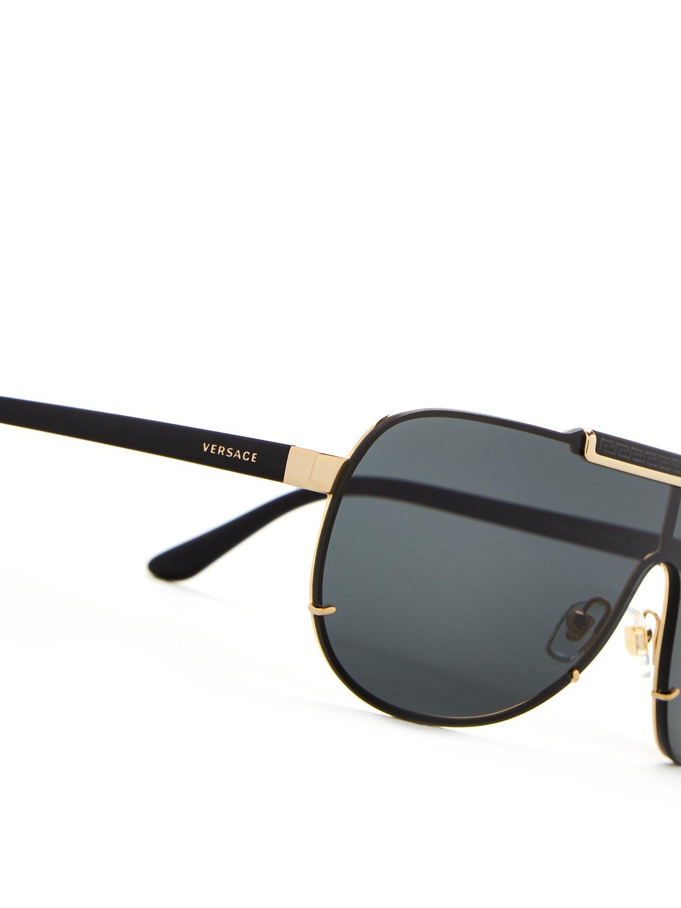 Image 2 of 4 of VERSACE Aviator Sunglasses - Gold