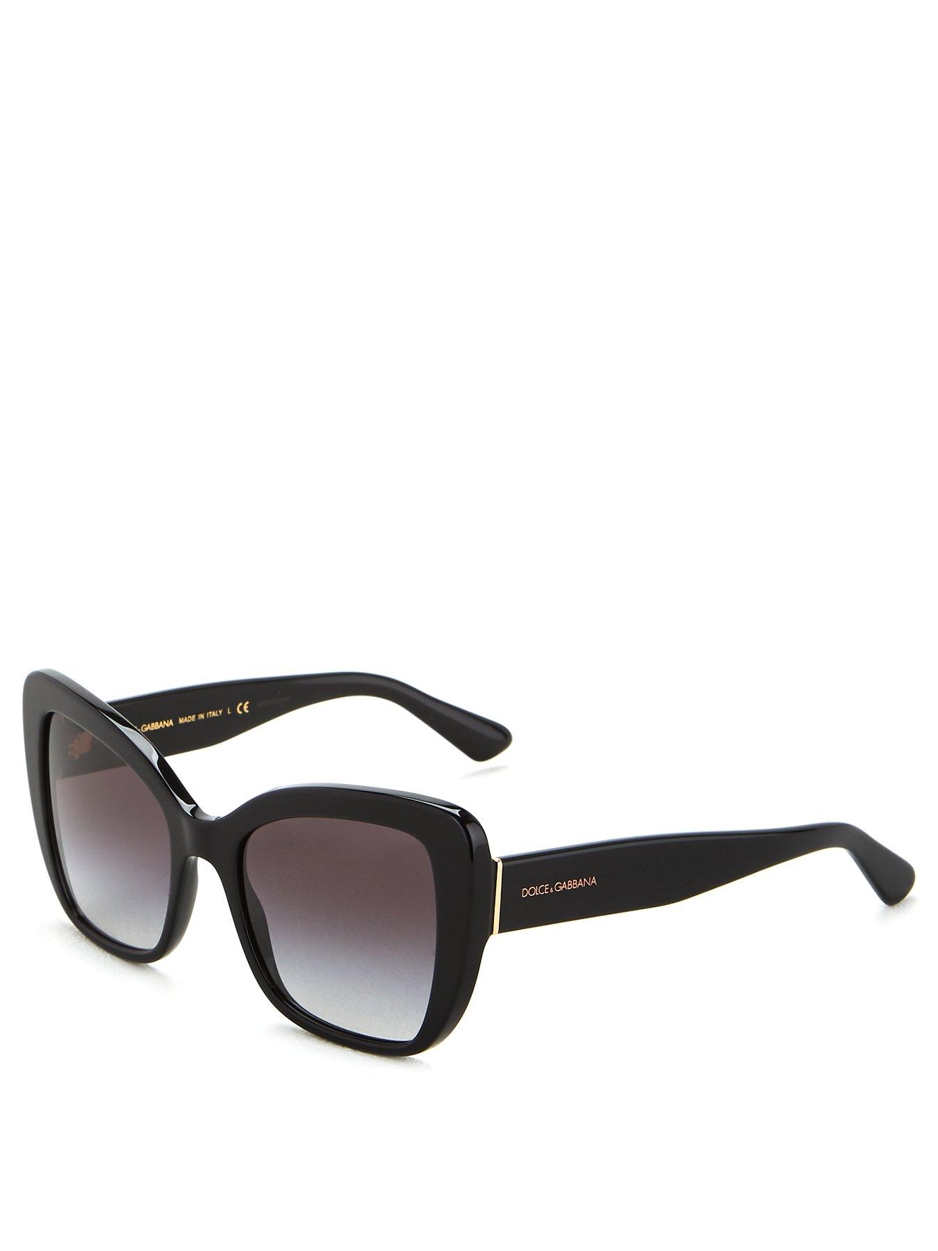 Image 1 of 4 of Dolce & Gabbana Oversize Sunglasses -&nbsp;Black