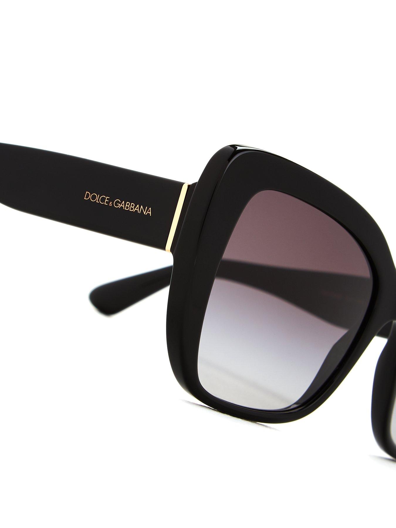 Image 2 of 4 of Dolce & Gabbana Oversize Sunglasses -&nbsp;Black