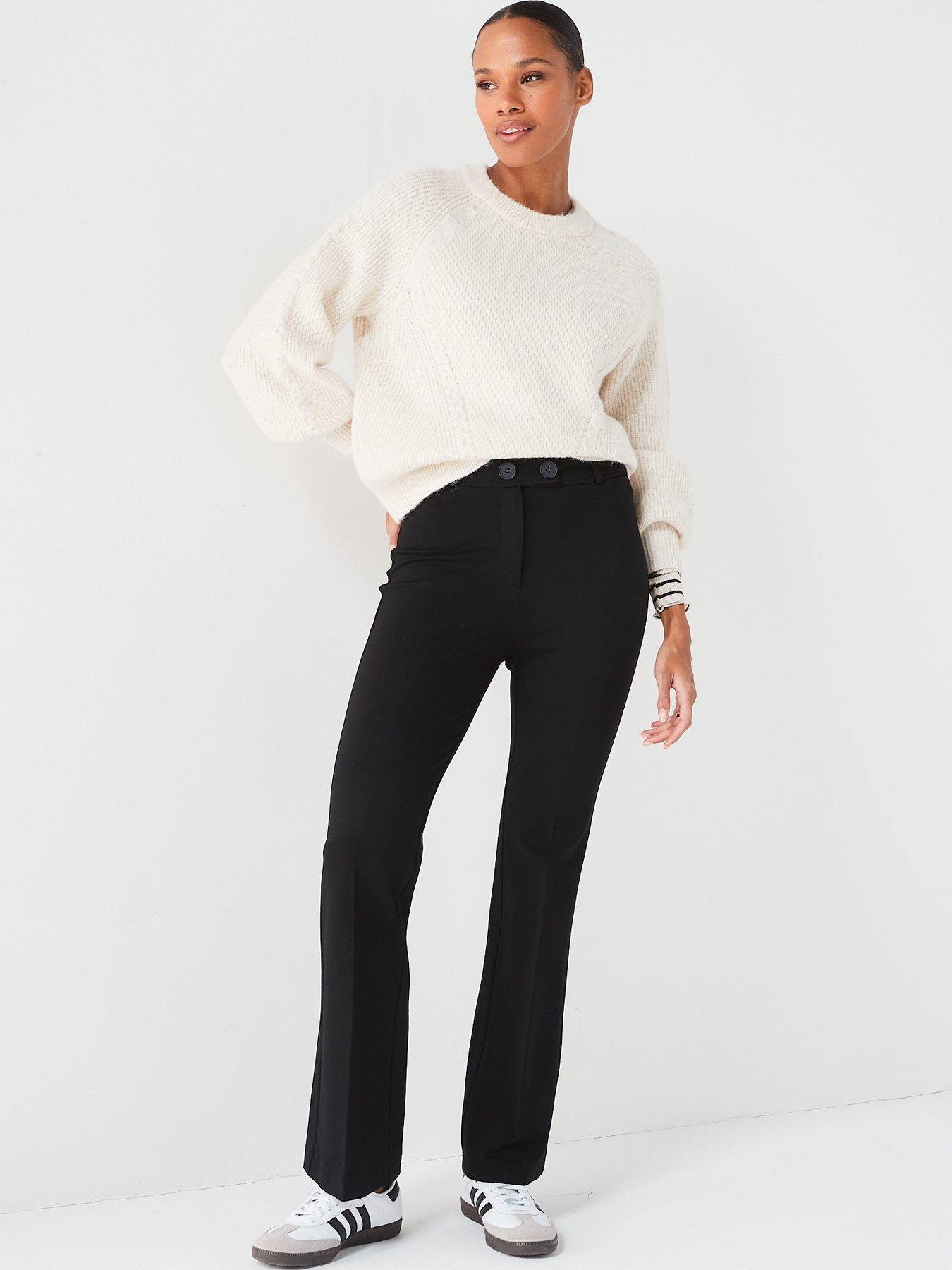 the-very-collection-ponte-bootcut-trousers-blackdetail