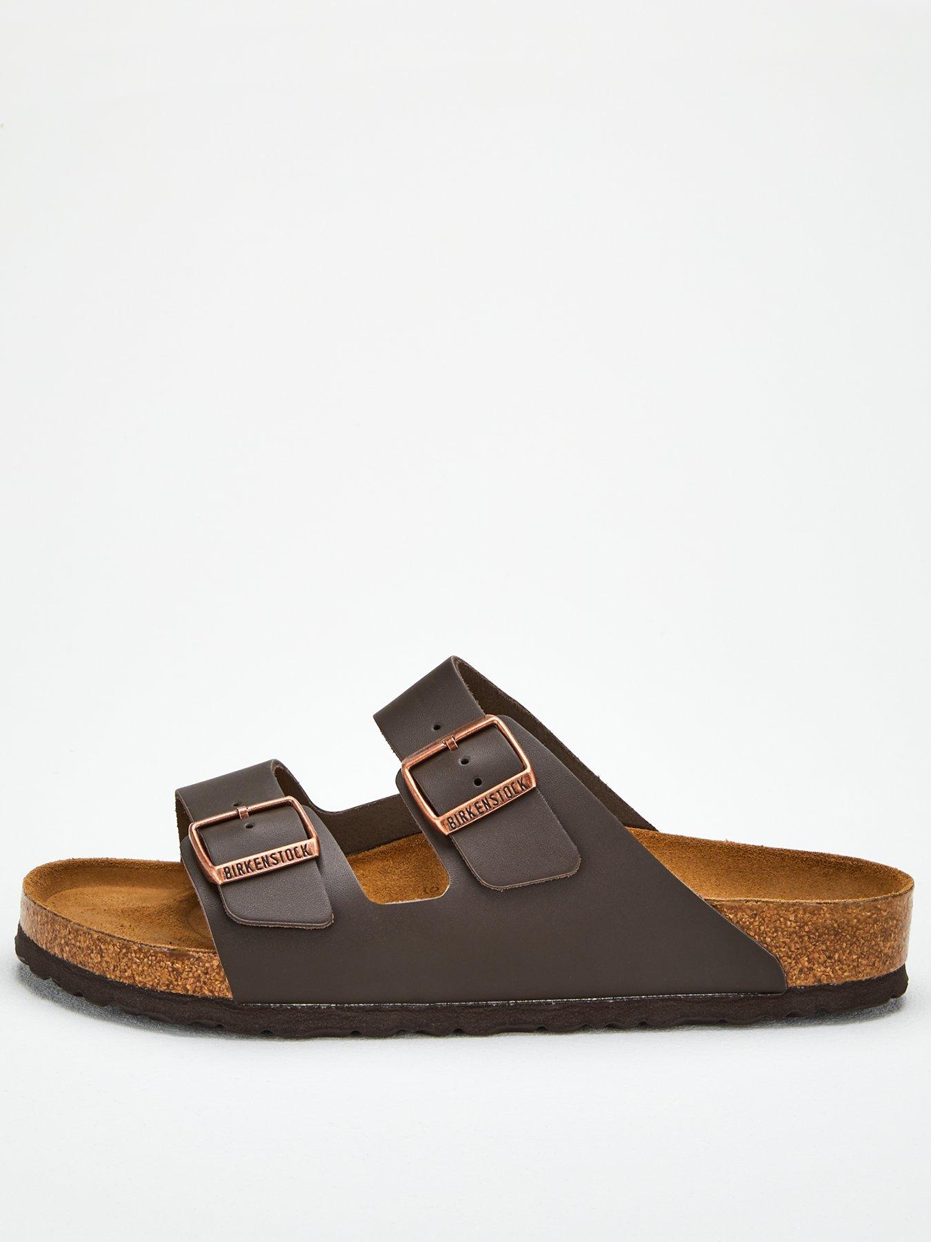 undefined Birkenstock Men's Arizona Smooth Leather Sandal - Brown