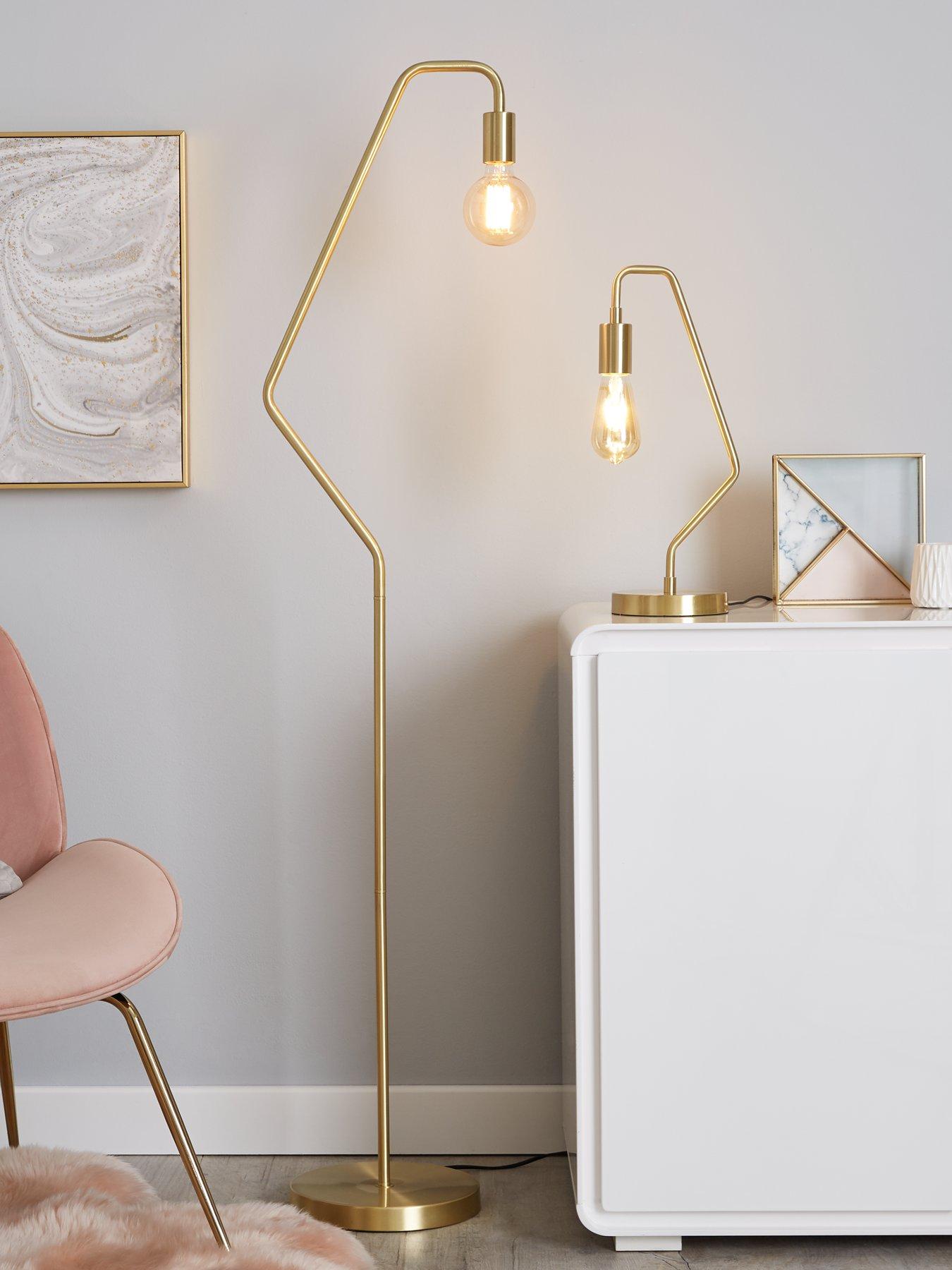 The Very Collection Tate Floor Lamp - Gold