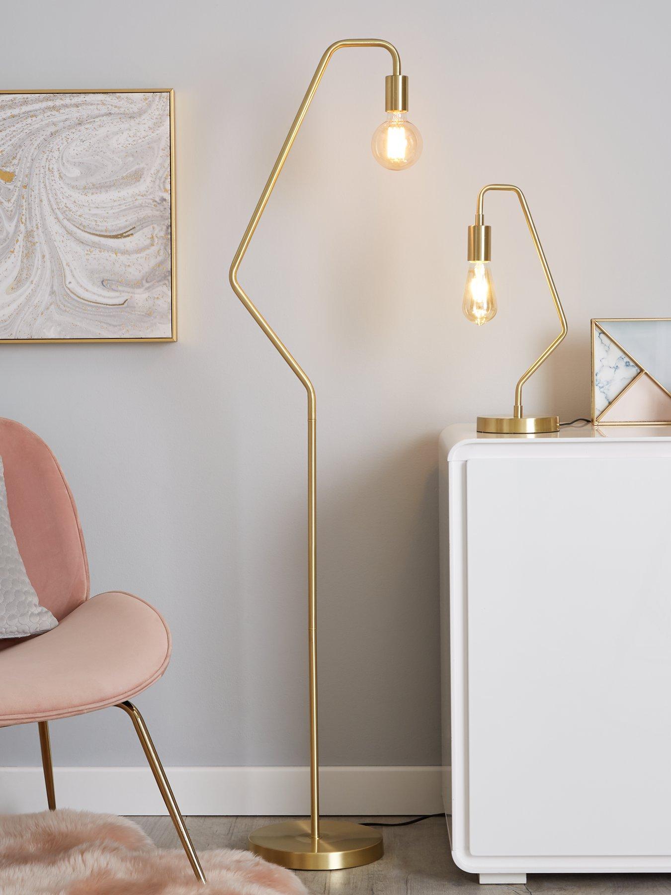 Image 1 of 3 of The Very Collection Tate Table Lamp - Gold