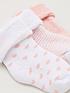 everyday-baby-girls-3-pack-little-heart-stripe-and-plain-terry-socks-pinkoutfit