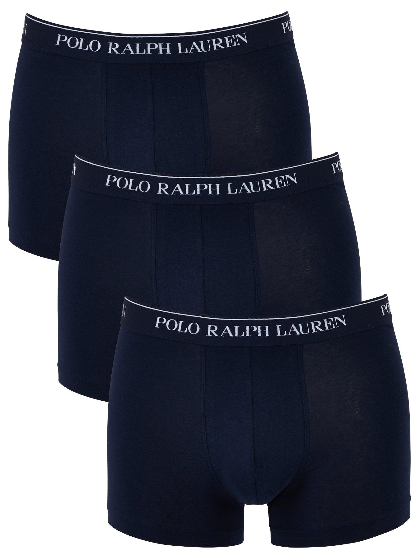 Image 1 of 3 of Polo Ralph Lauren 3 Pack Trunks - Navy