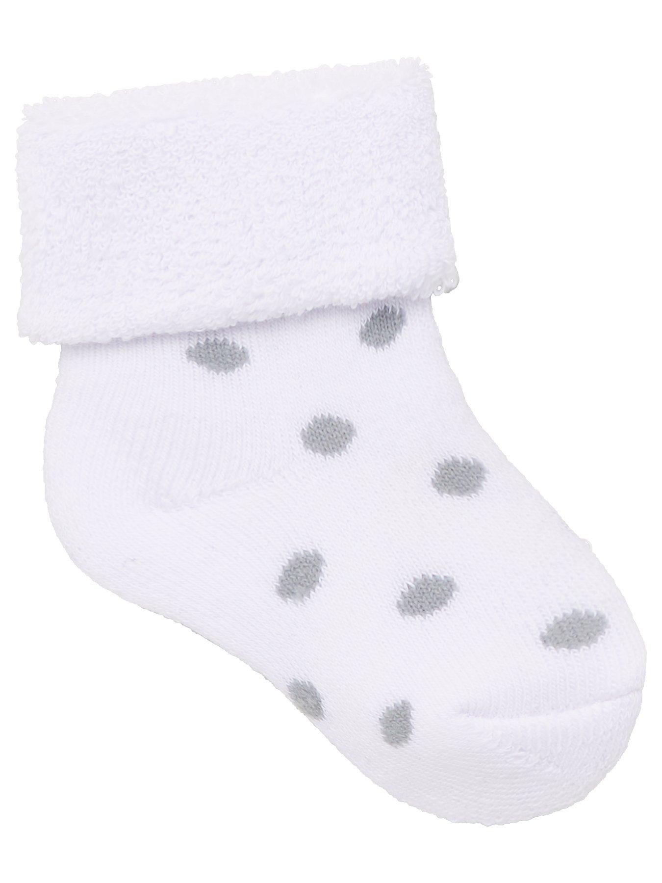 Image 2 of 3 of Everyday Baby Unisex 3 Pack Little Spot, Stripe and Plain Terry Socks - Grey