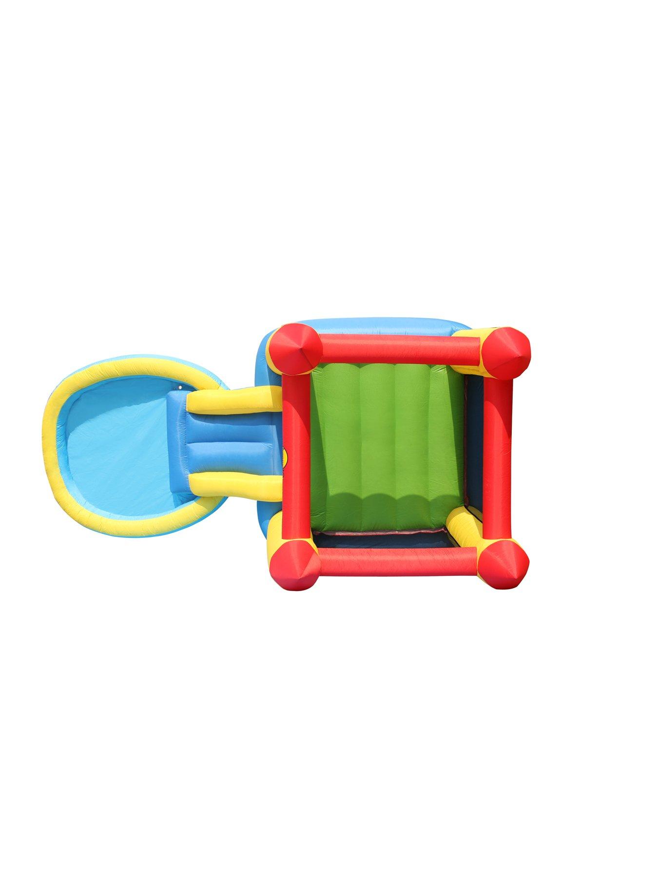 Image 2 of 3 of Happy Hop Inflatable Bouncy Castle with Pool &amp; Slide with Safety Netting