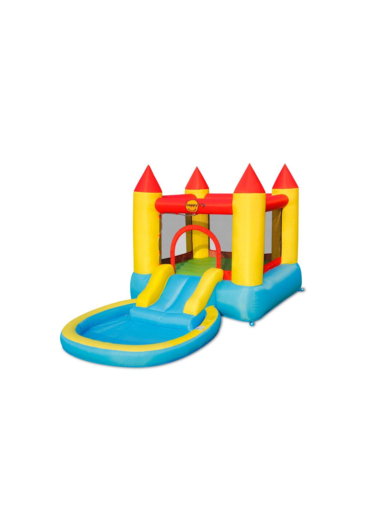 Image 3 of 3 of Happy Hop Inflatable Bouncy Castle with Pool &amp; Slide with Safety Netting
