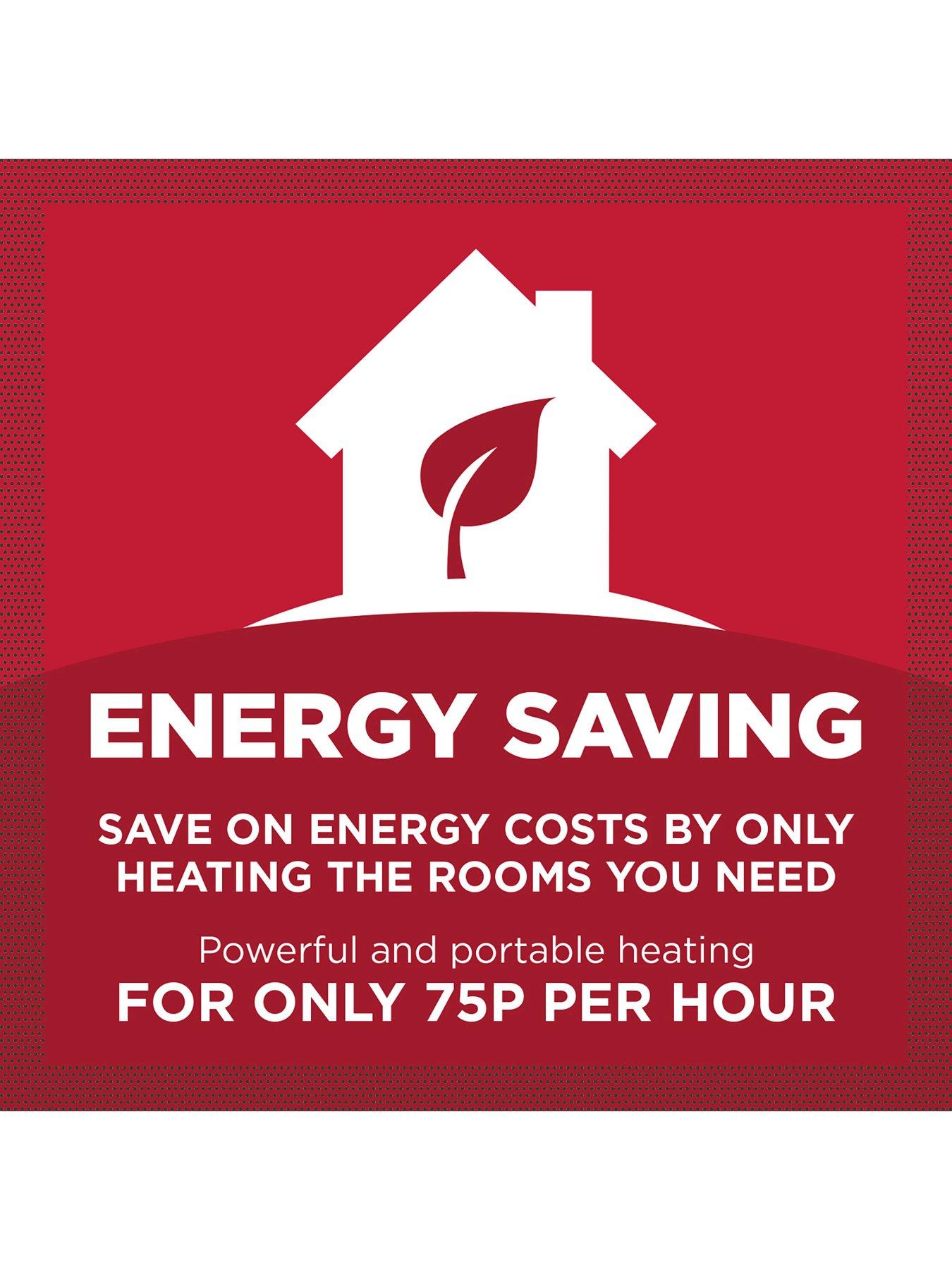 Image 5 of 6 of Black & Decker Ceramic Tower Fan Heater with 8 Hour Timer and 60&deg; Oscillation, 2.2kW, Black, BXSH44005GB