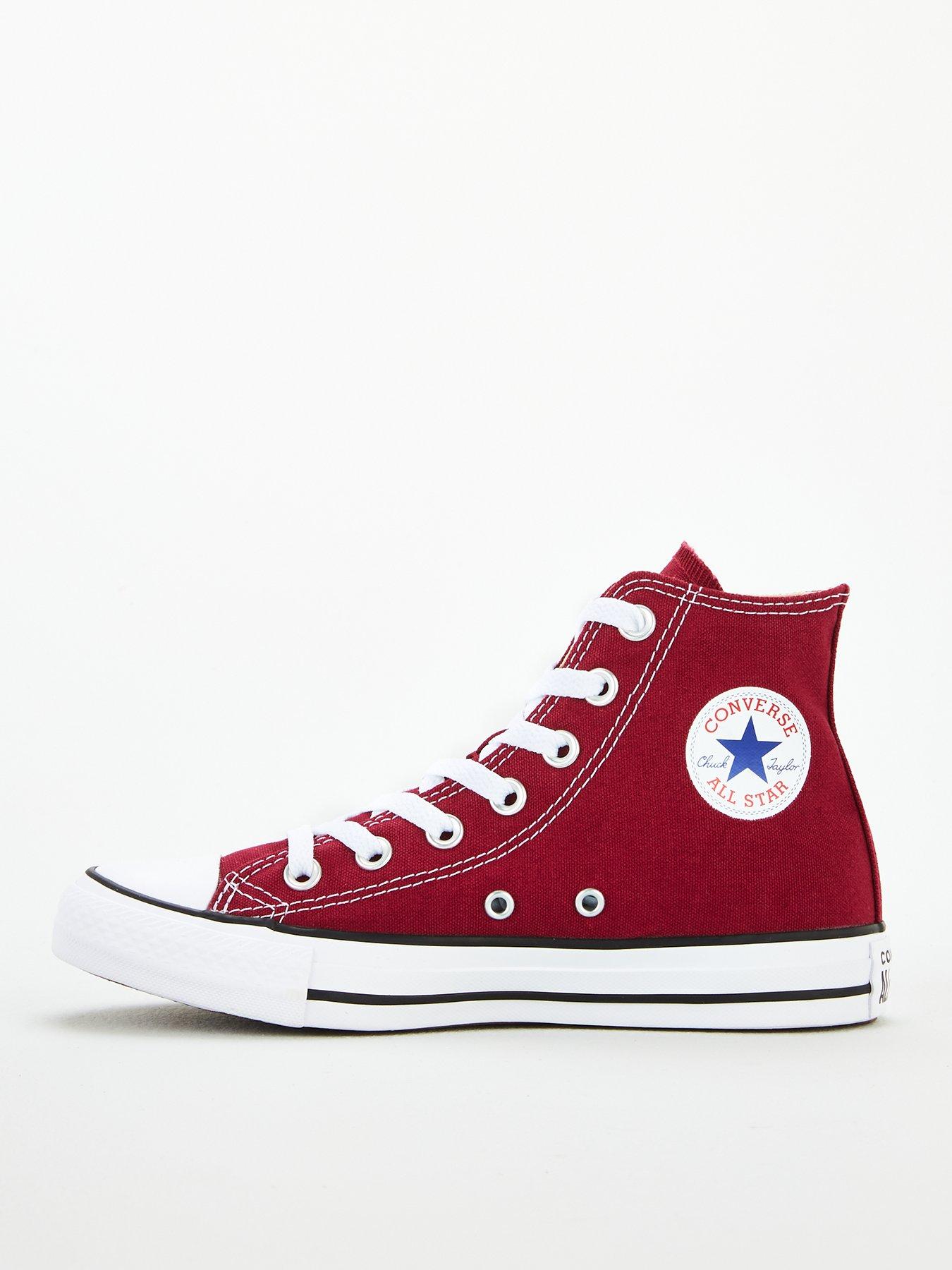converse-unisex-canvas-hi-top-trainers-dark-red