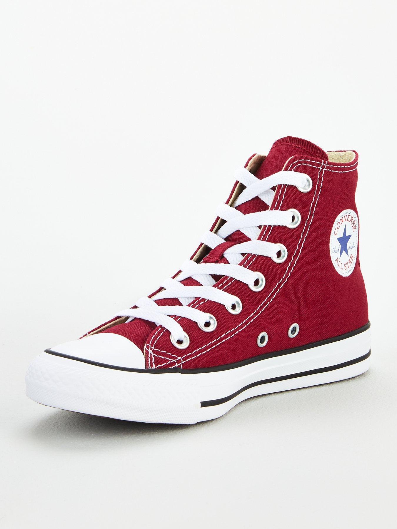 Converse Canvas Hi Top Trainers Dark Red Very Ireland