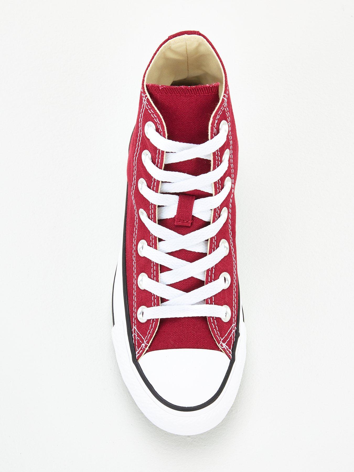 converse-unisex-canvas-hi-top-trainers-dark-redoutfit
