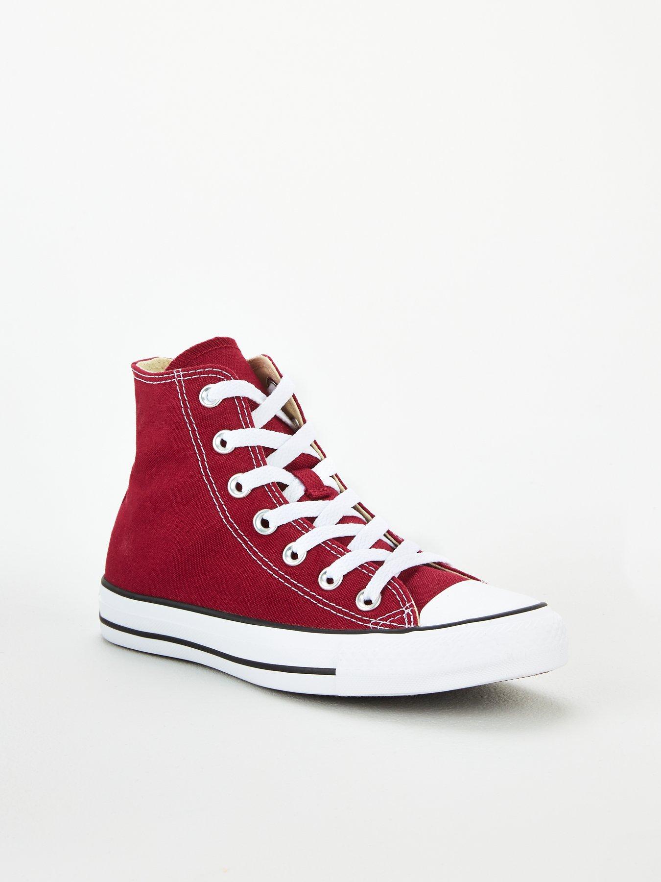 Converse Canvas Hi Top Trainers Dark Red Very Ireland