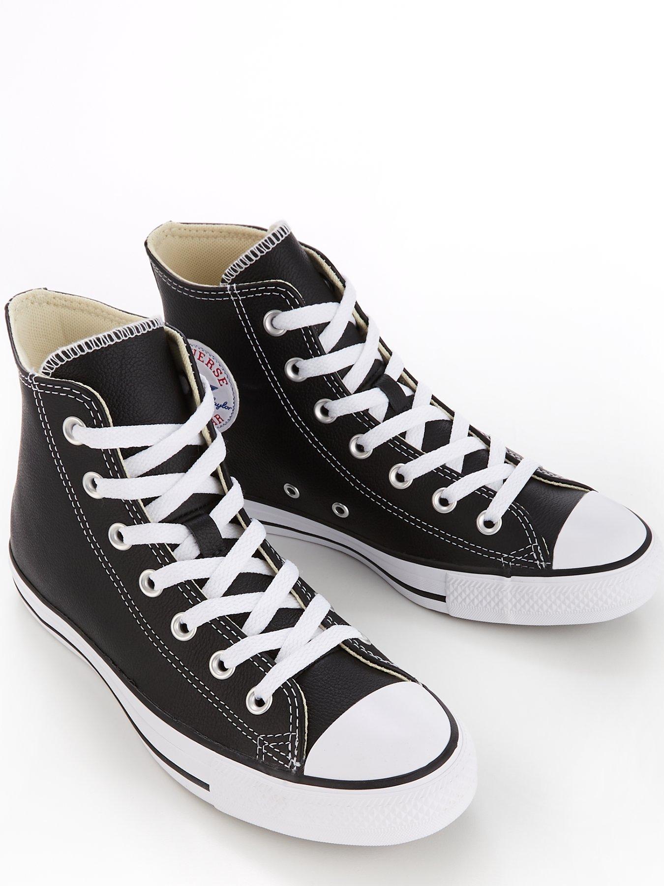 Cheap black leather outlet converse