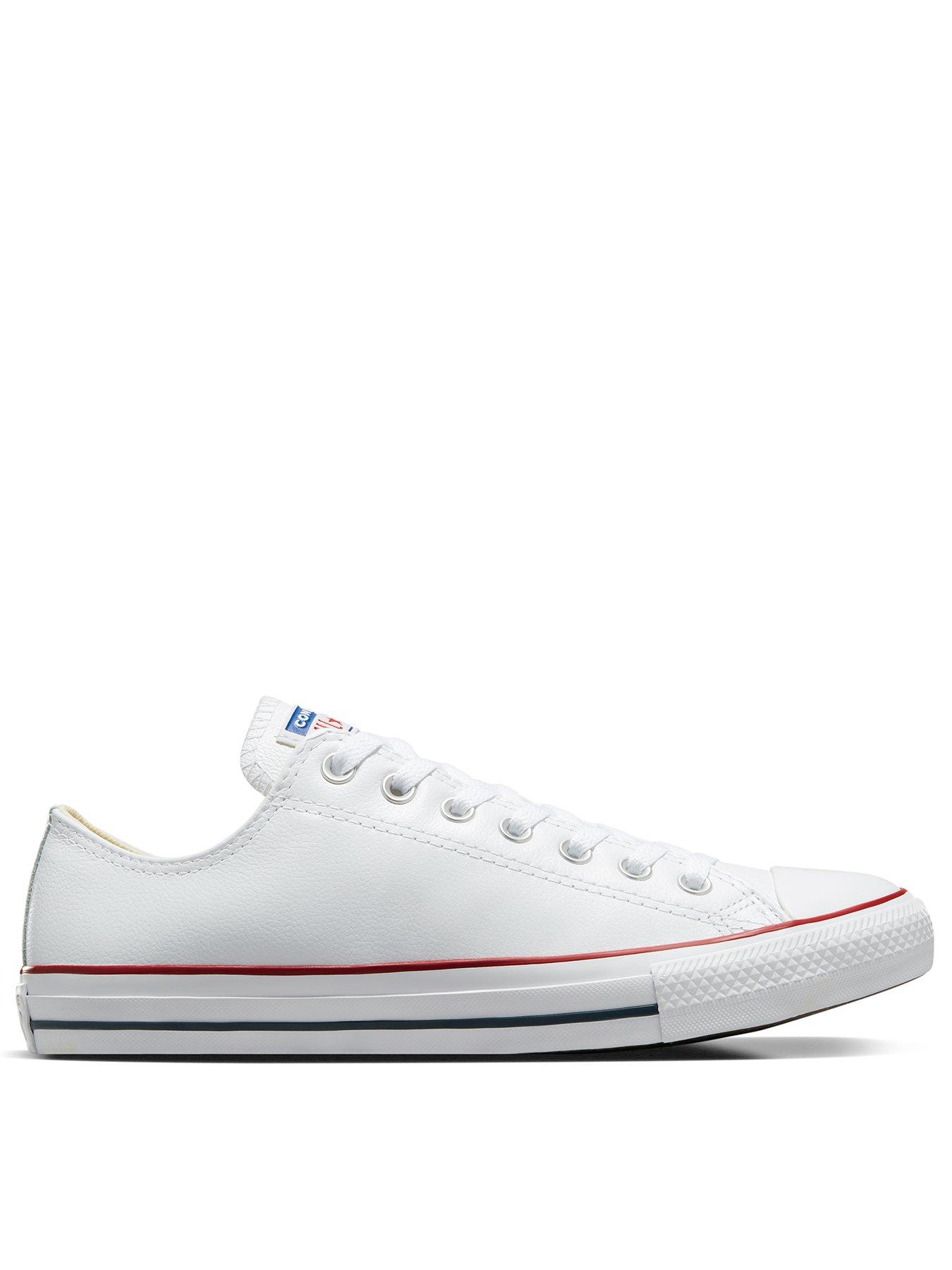 Image 1 of 7 of Converse Unisex Leather Ox Trainers - White