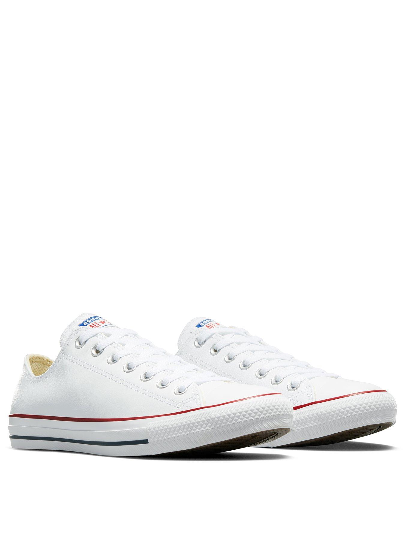 Image 2 of 7 of Converse Unisex Leather Ox Trainers - White