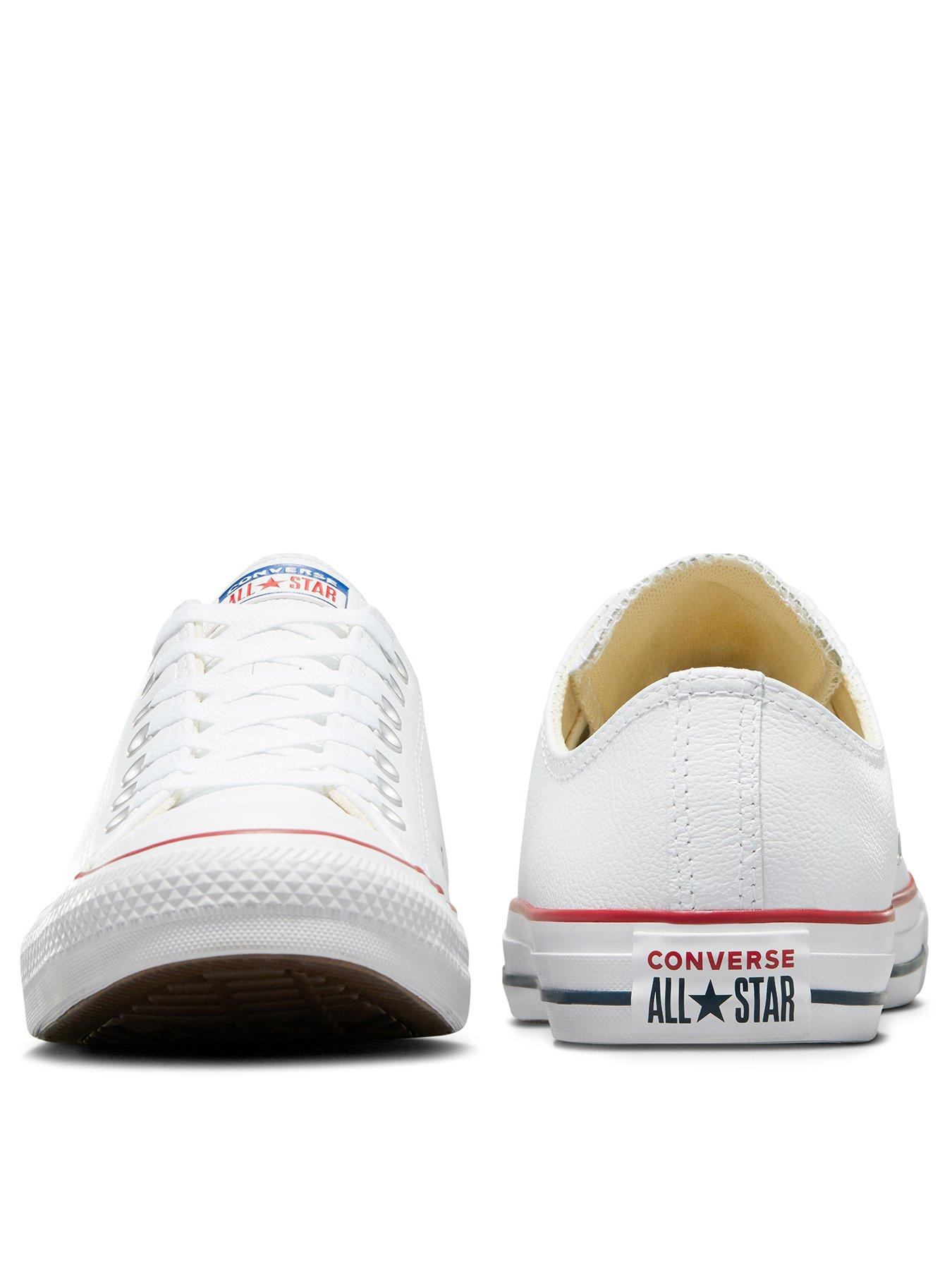 Image 3 of 7 of Converse Unisex Leather Ox Trainers - White
