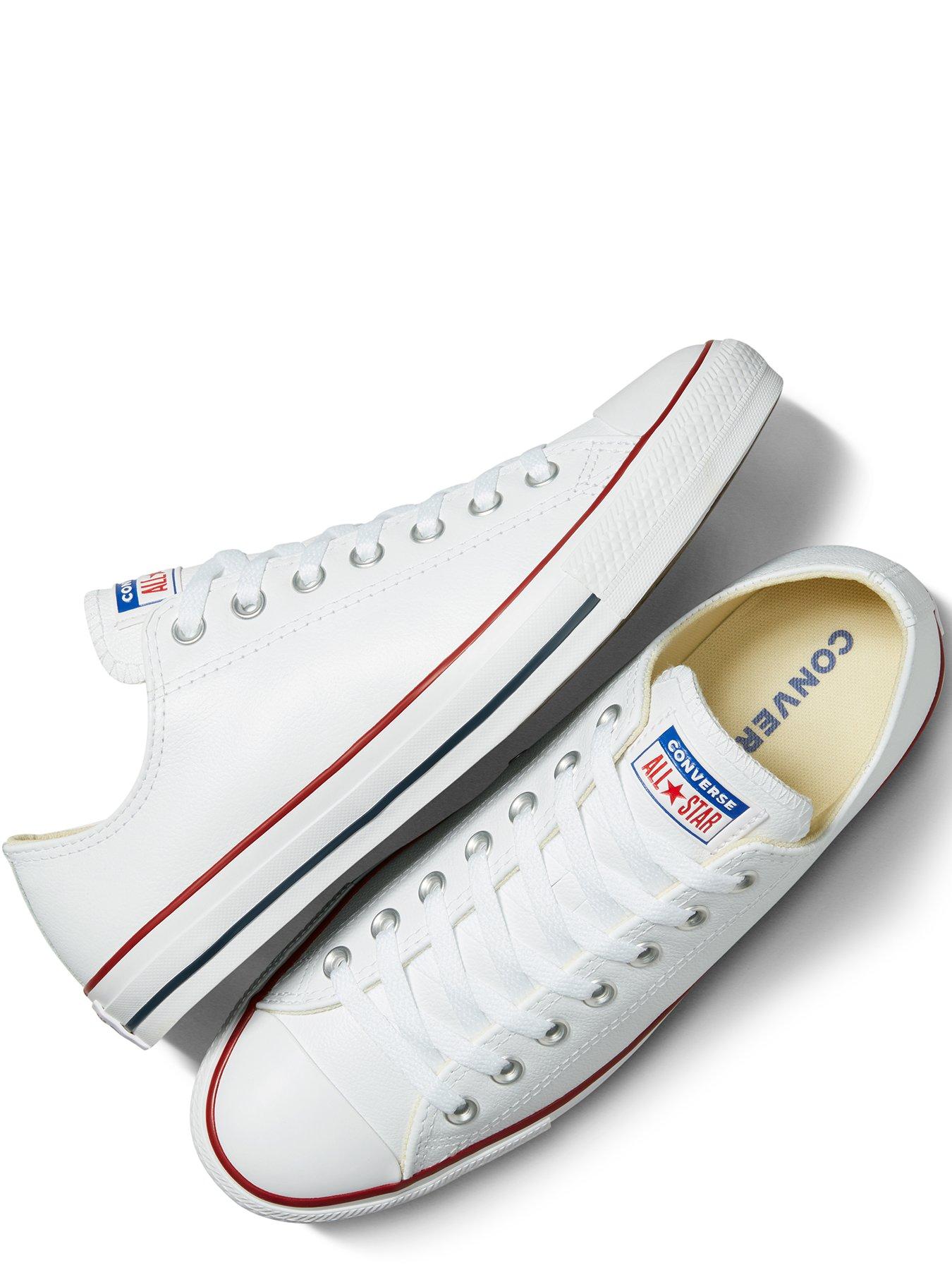 Converse Leather Ox Trainers White Very Ireland