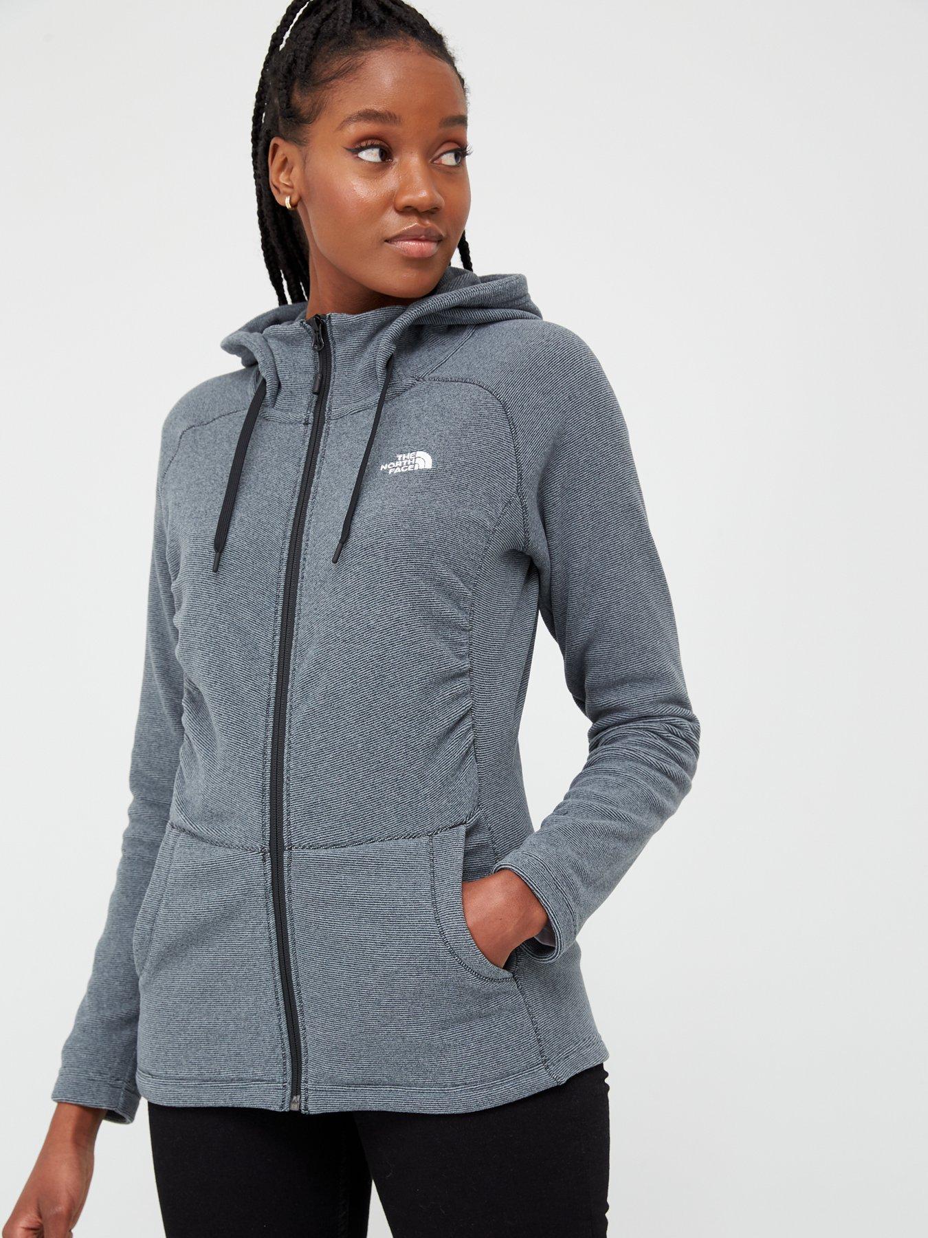 THE NORTH FACE Mezzaluna Full Zip Hoodie - Black/White | Very Ireland