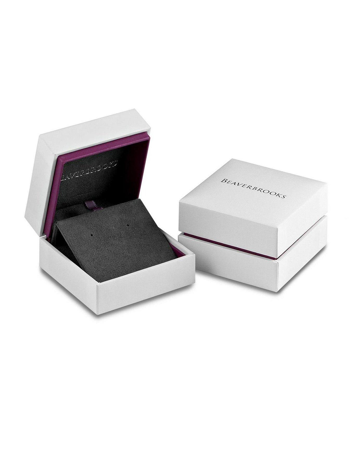 Image 4 of 4 of Beaverbrooks Silver Cubic Zirconia Infinity Heart Earrings