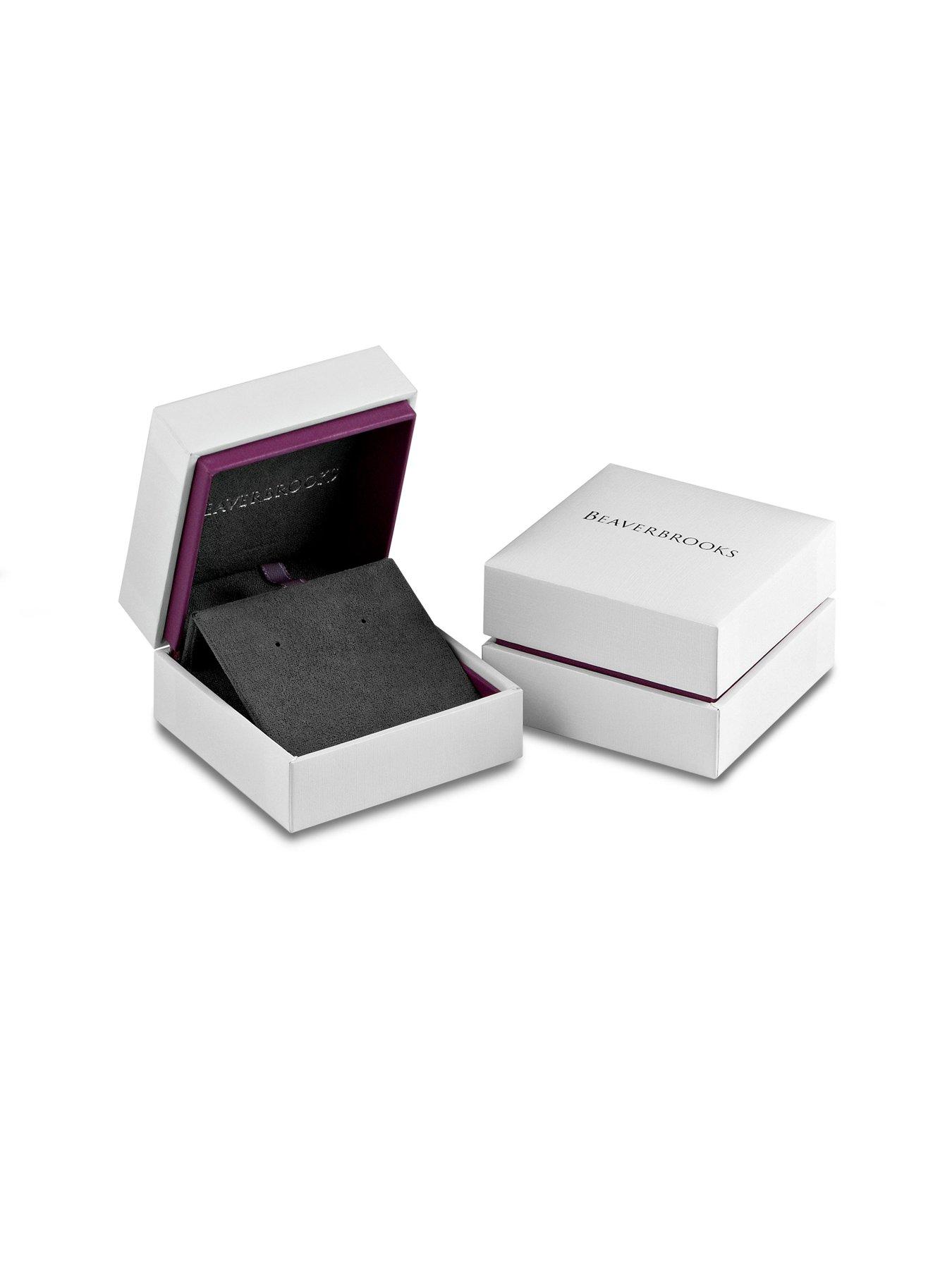 Image 4 of 4 of Beaverbrooks Silver Cubic Zirconia Drop Earrings