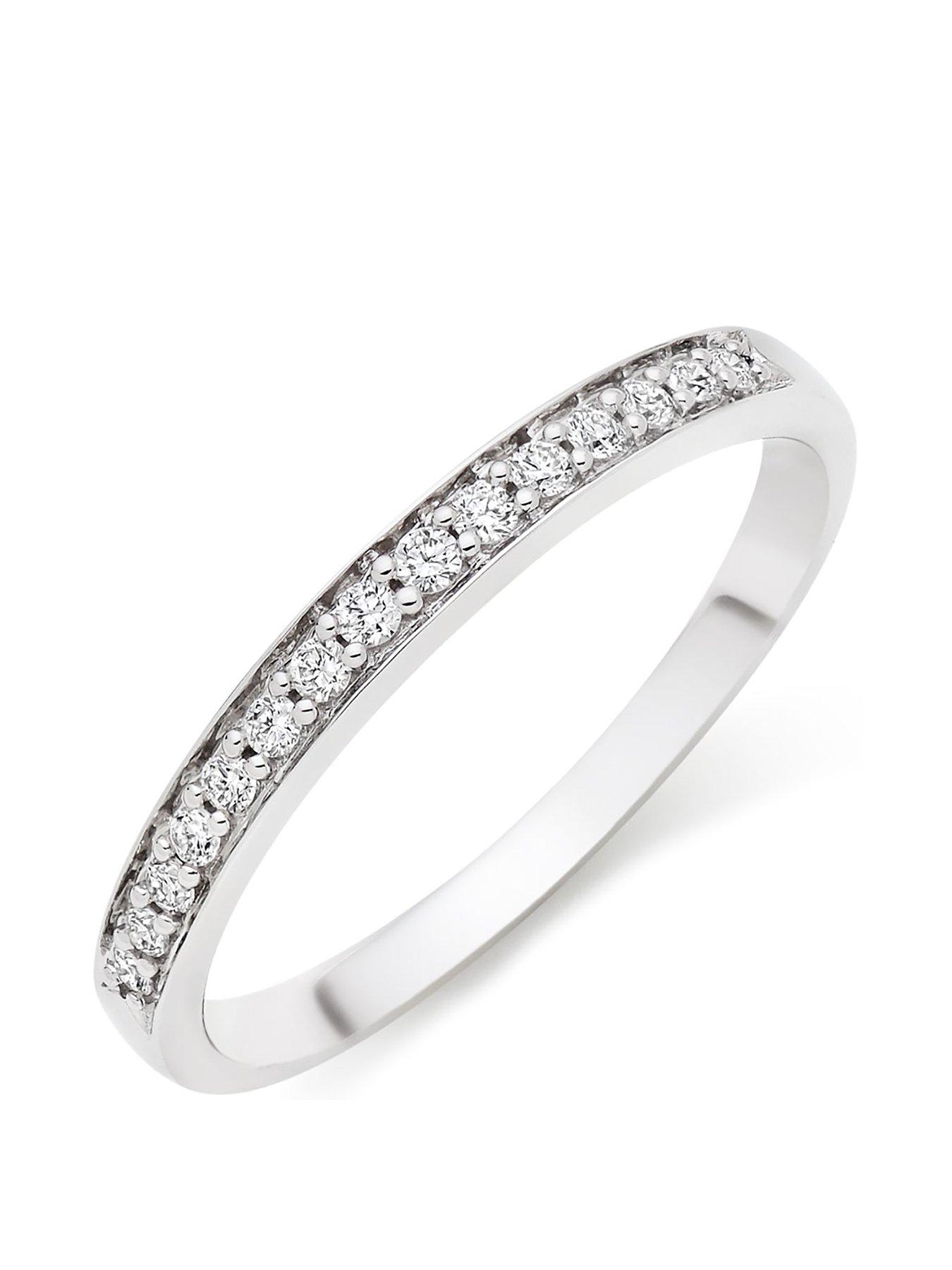 Beaverbrooks 18ct White Gold Diamond Wedding Ring