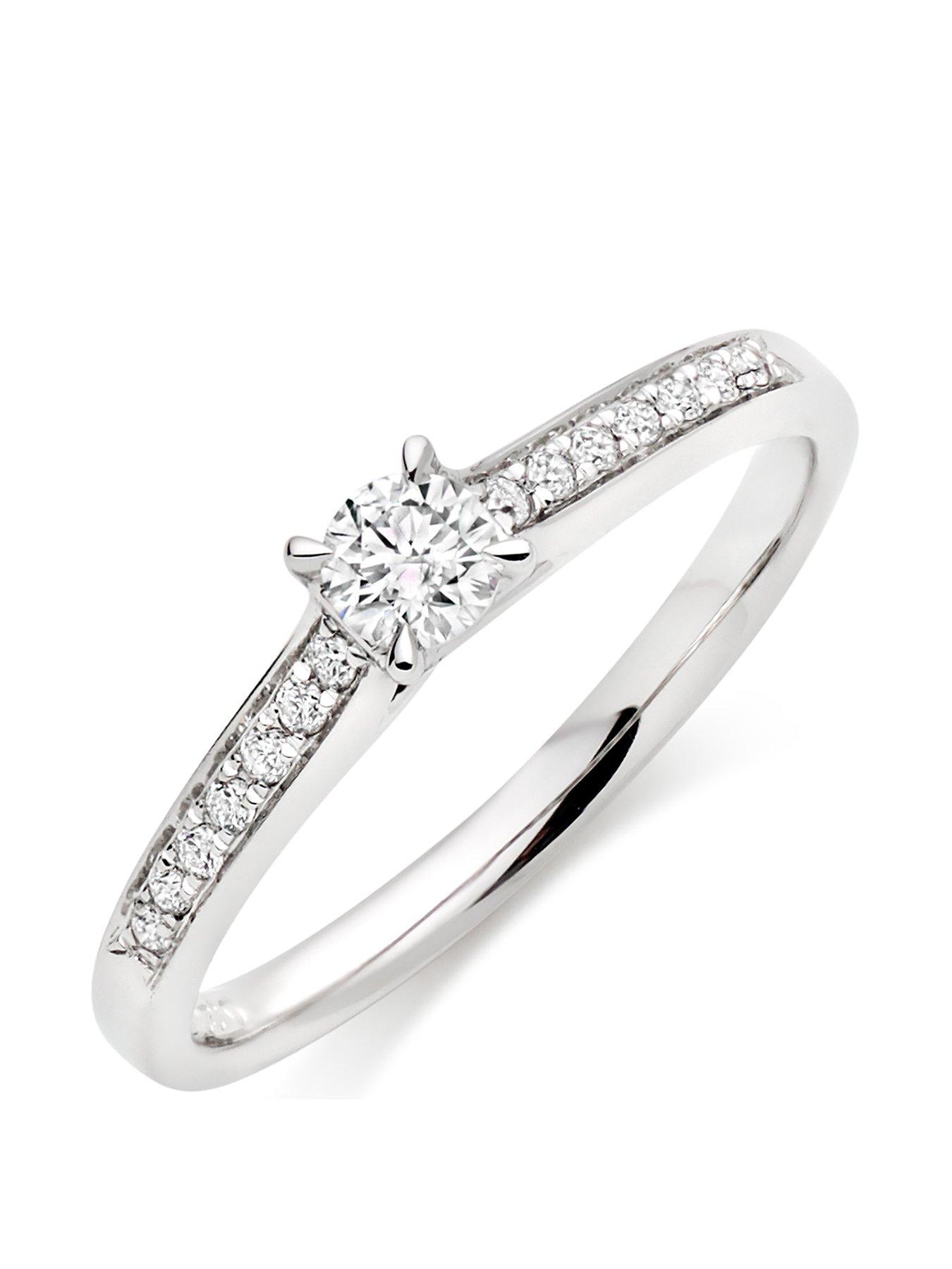 Beaverbrooks Platinum Diamond Solitaire Ring