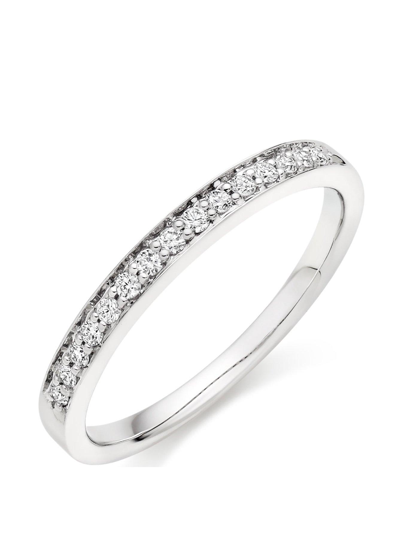 Beaverbrooks 9ct White Gold Diamond Half Eternity Ring