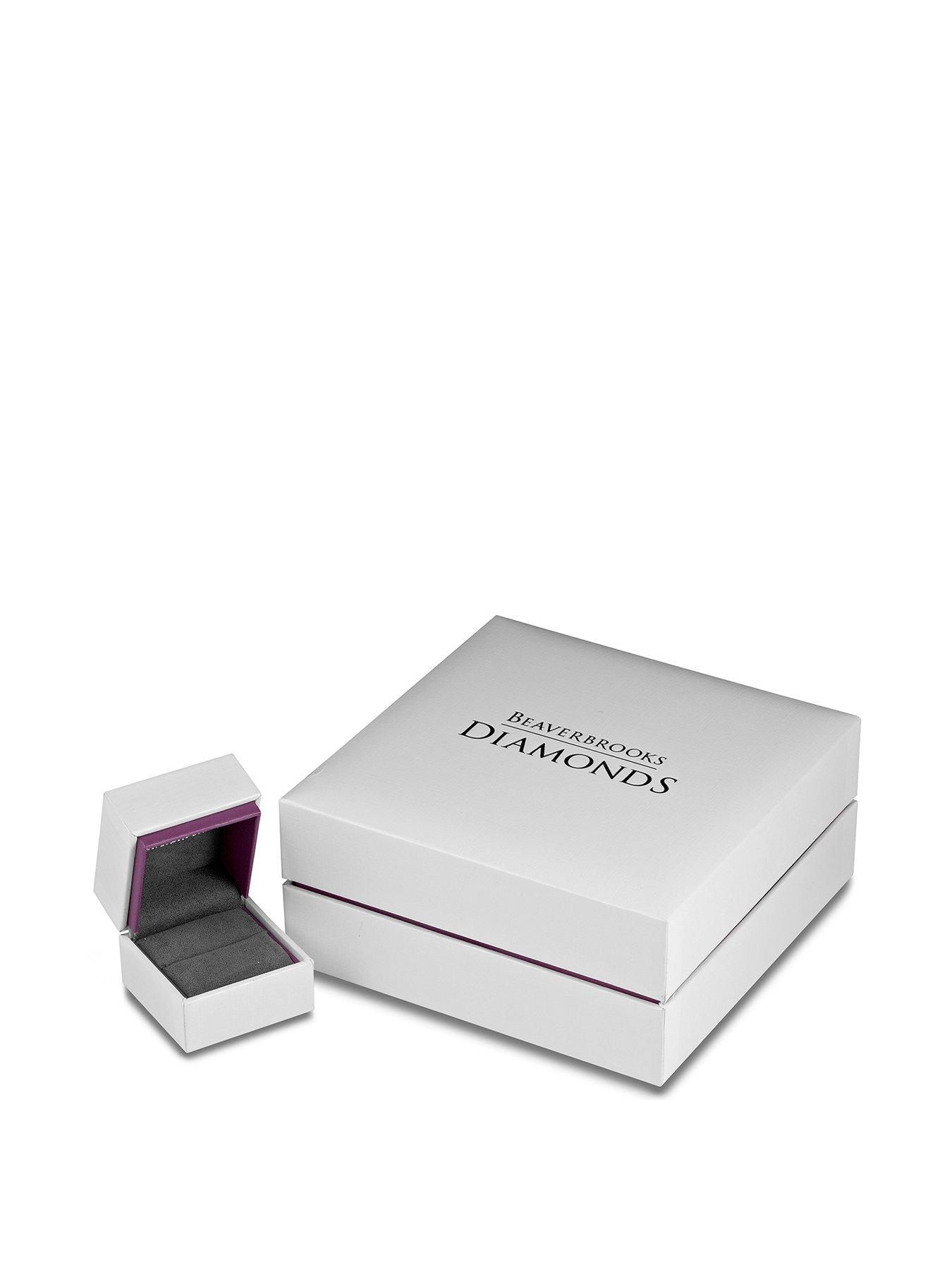 Image 5 of 5 of Beaverbrooks Platinum Diamond Half Eternity Ring