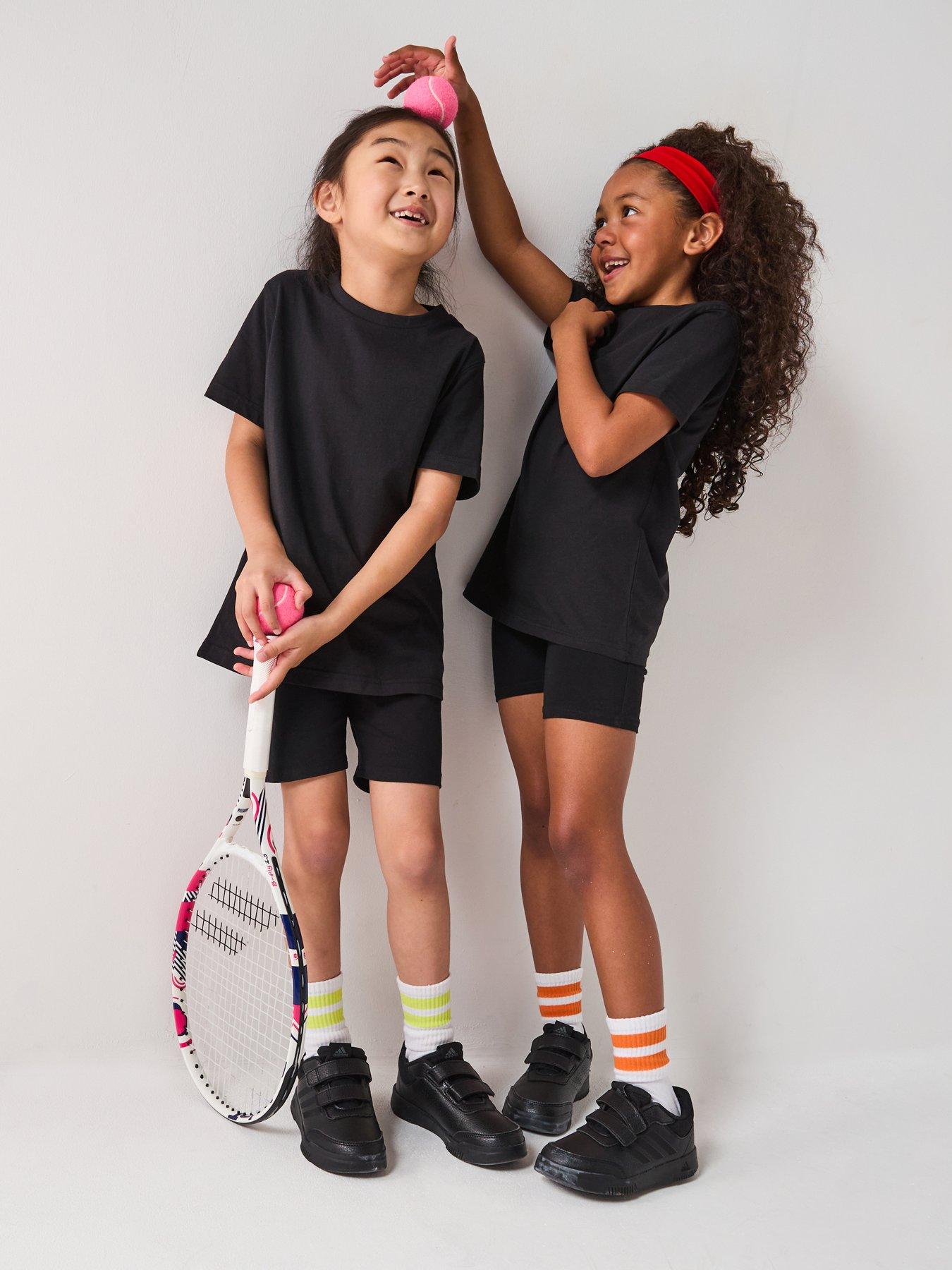 The Very Collection Unisex 3 Pack Sports School T-shirts - Black