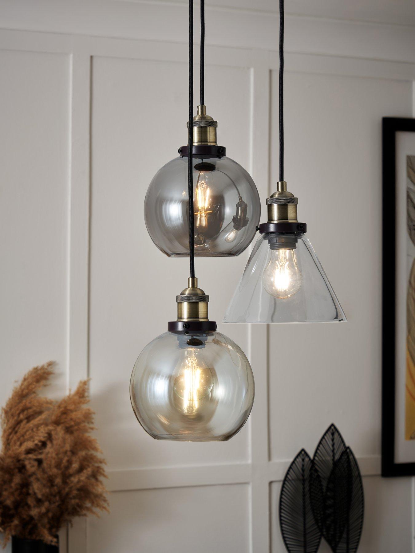 The Very Collection Newark Industrial 3-Light Cluster Light