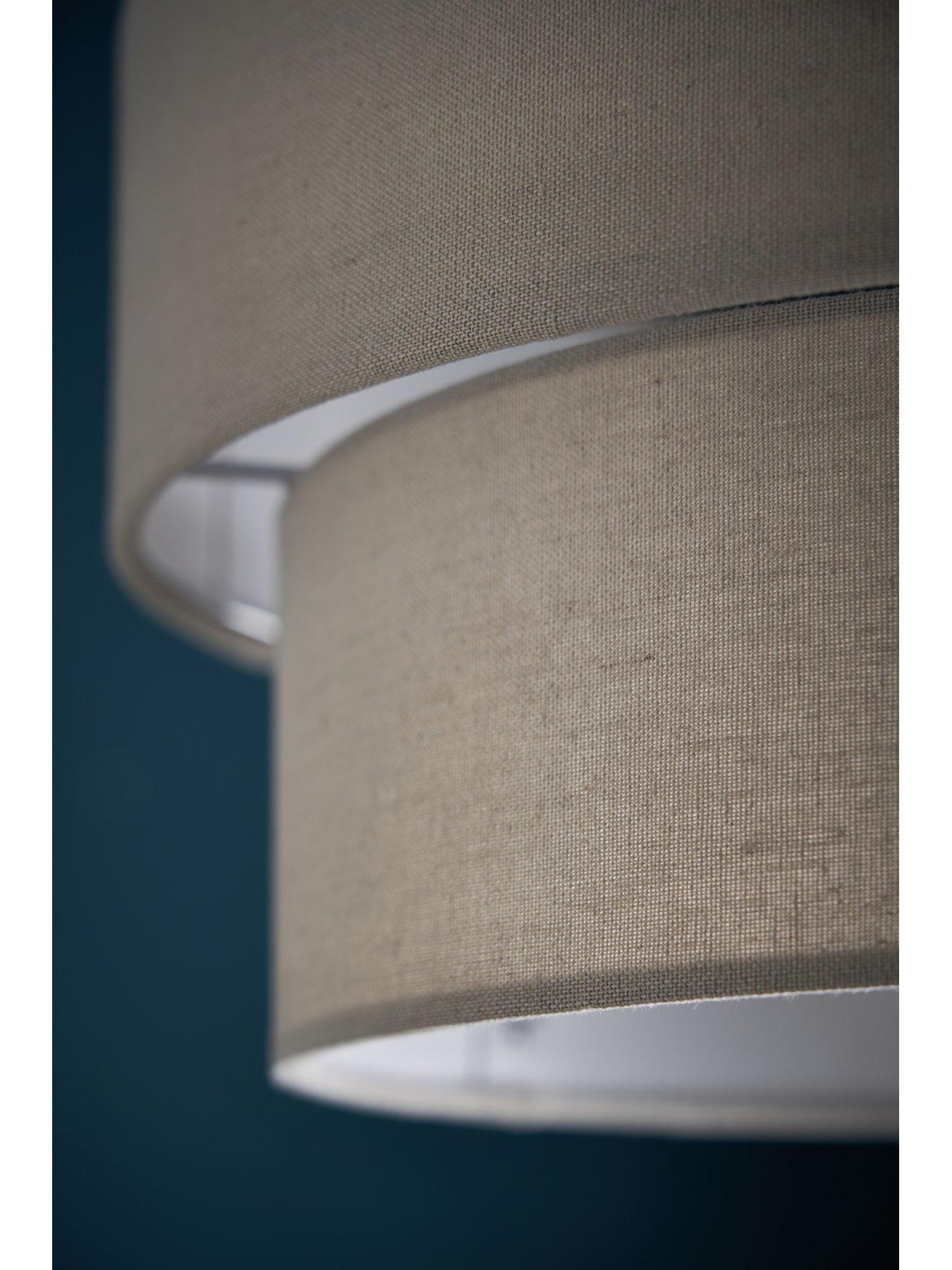 Image 3 of 6 of The Very Collection Tuscon Tiered Lightshade - Grey