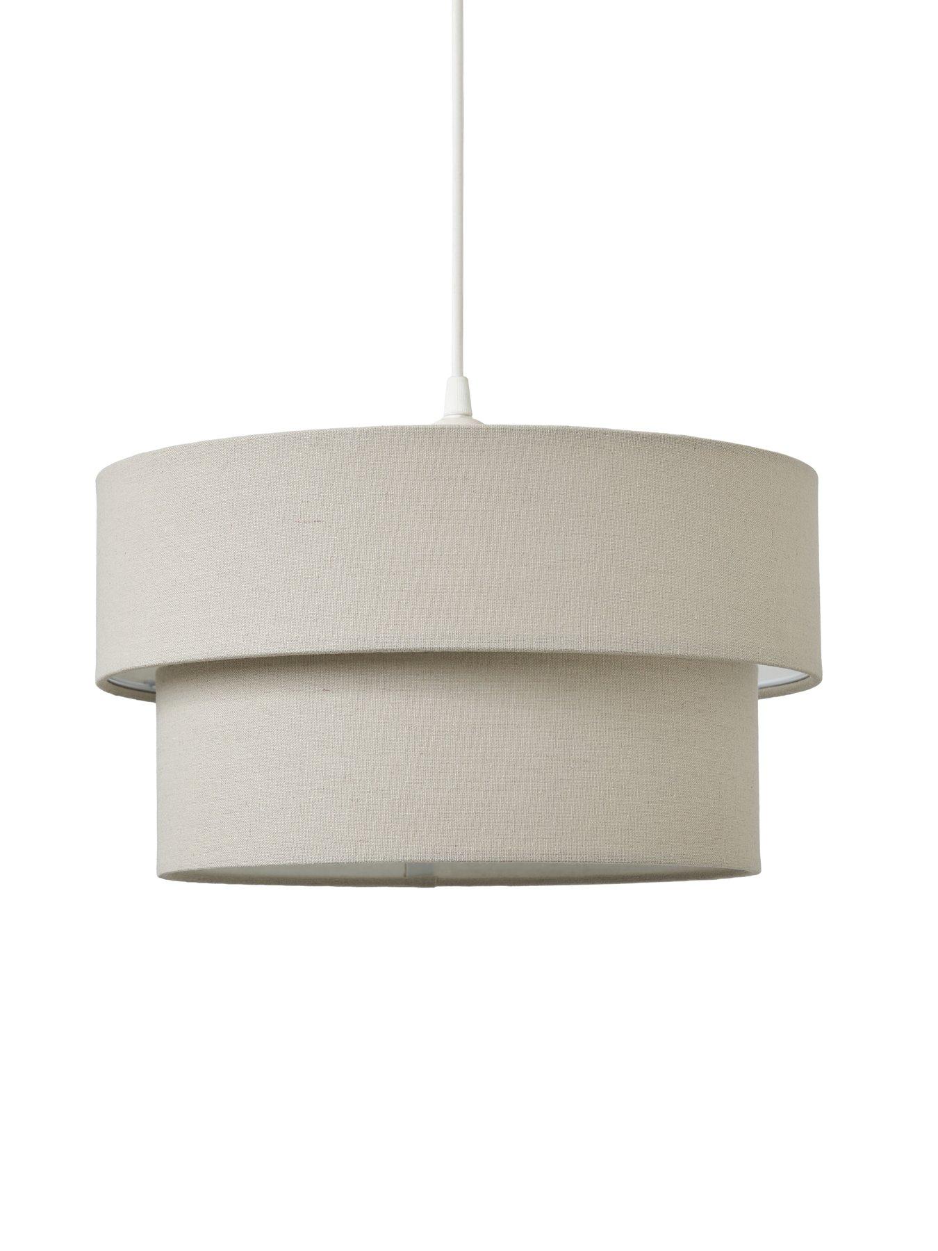 Image 5 of 6 of The Very Collection Tuscon Tiered Lightshade - Grey